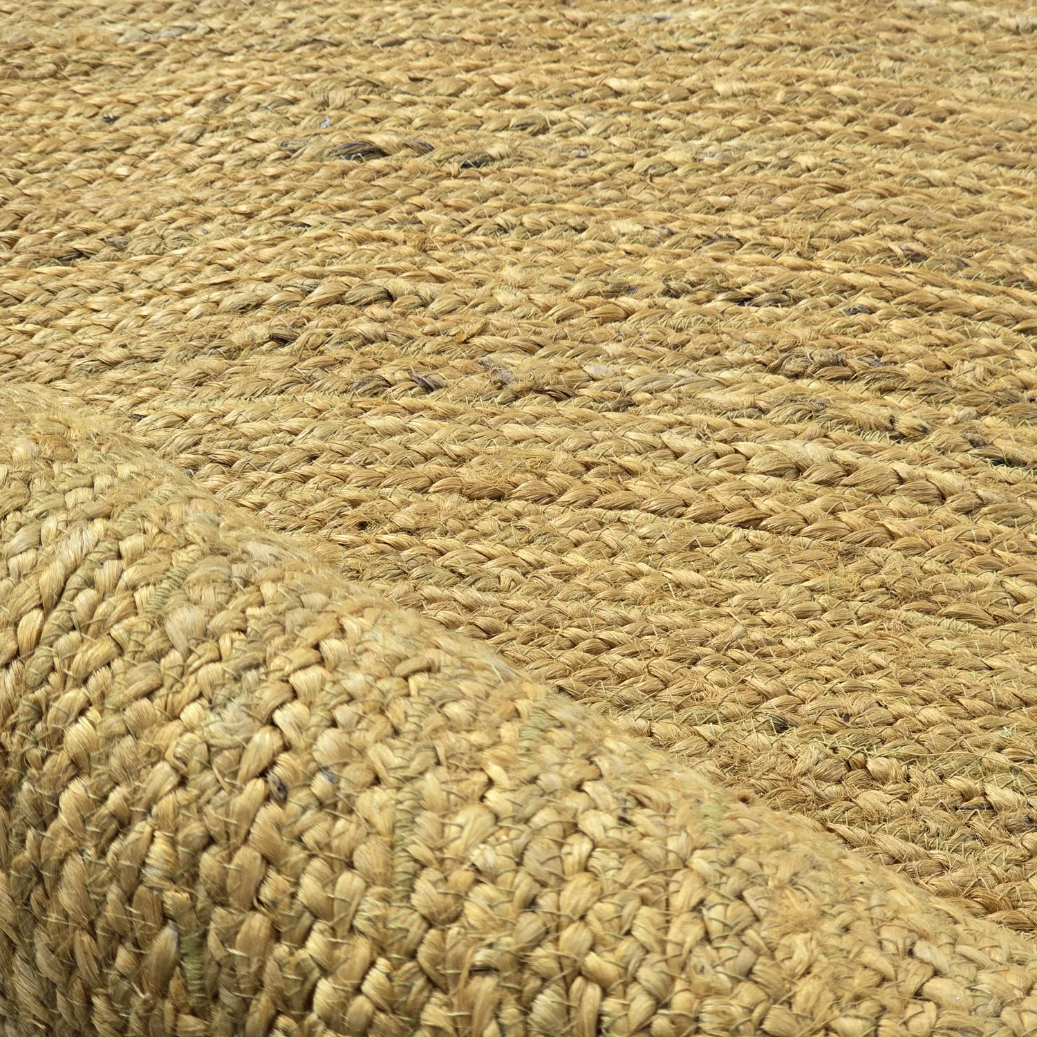 Tapis rond en jute - Amasia (orange)