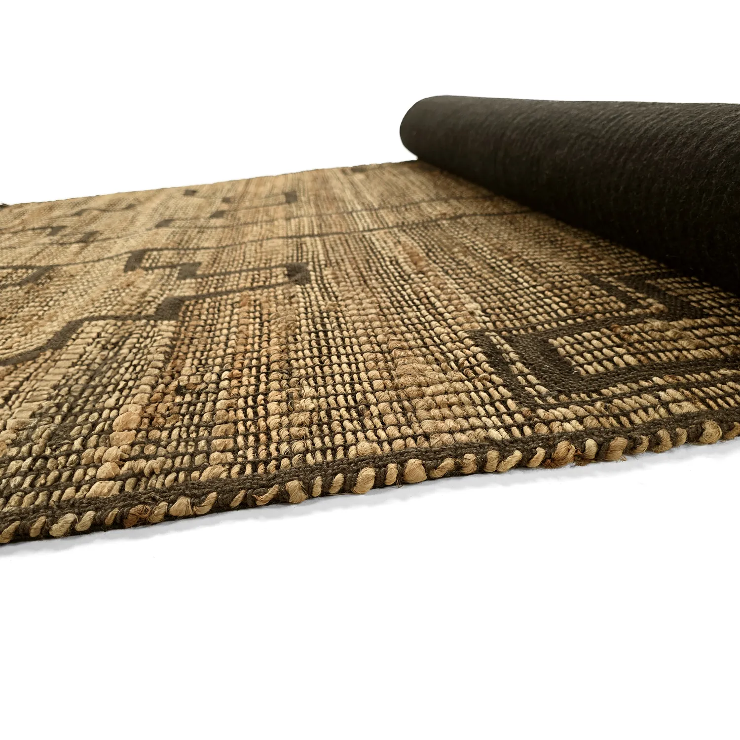 Tapis en jute - Kavita (marron)