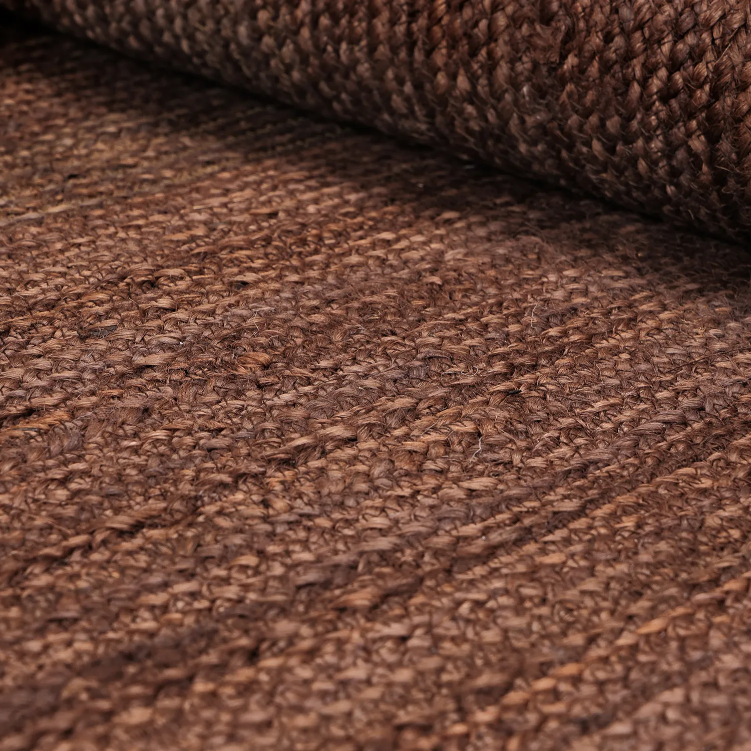 Tapis chanvre - Senaki (marron/blanc)