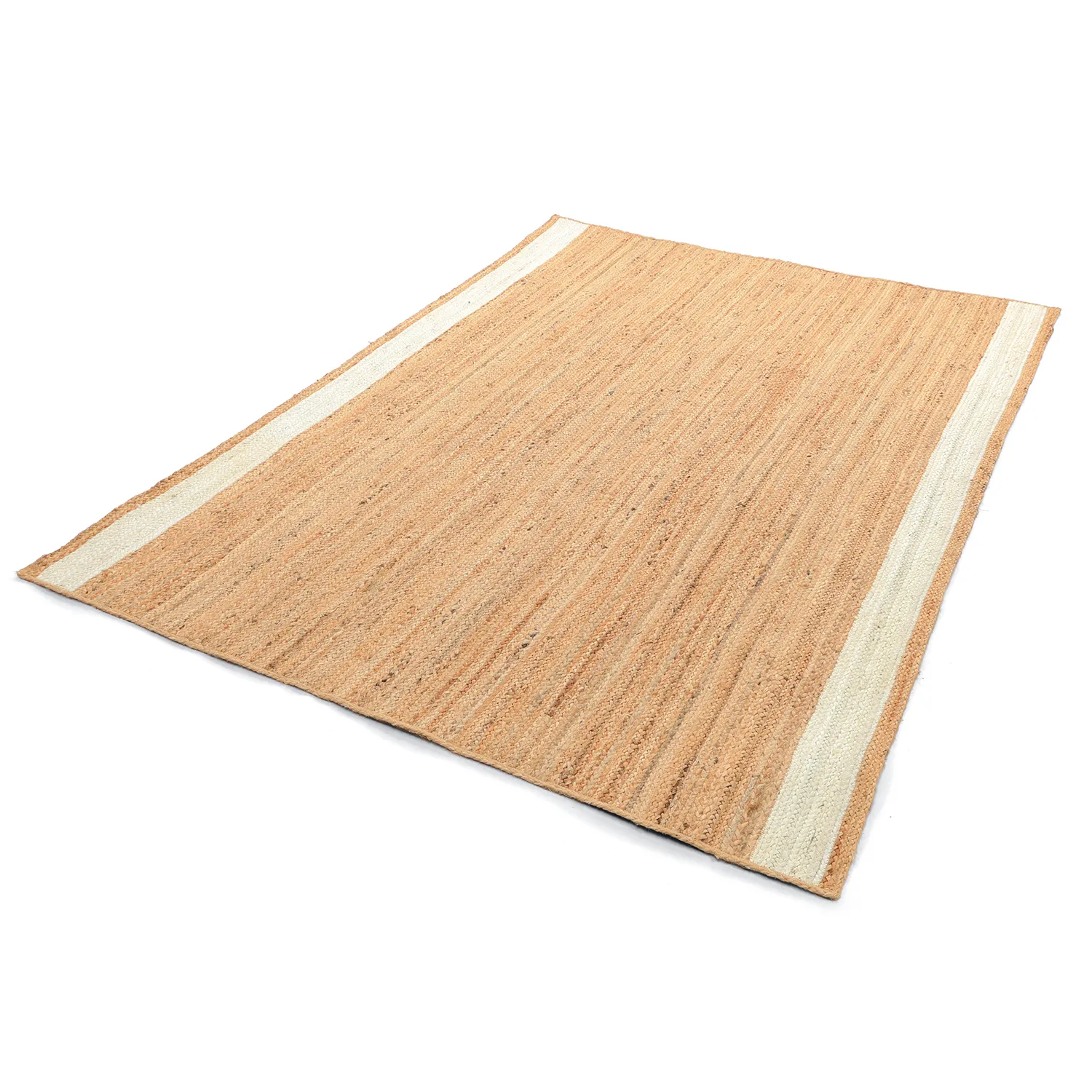 Tapis chanvre - Senaki (nature/blanc)