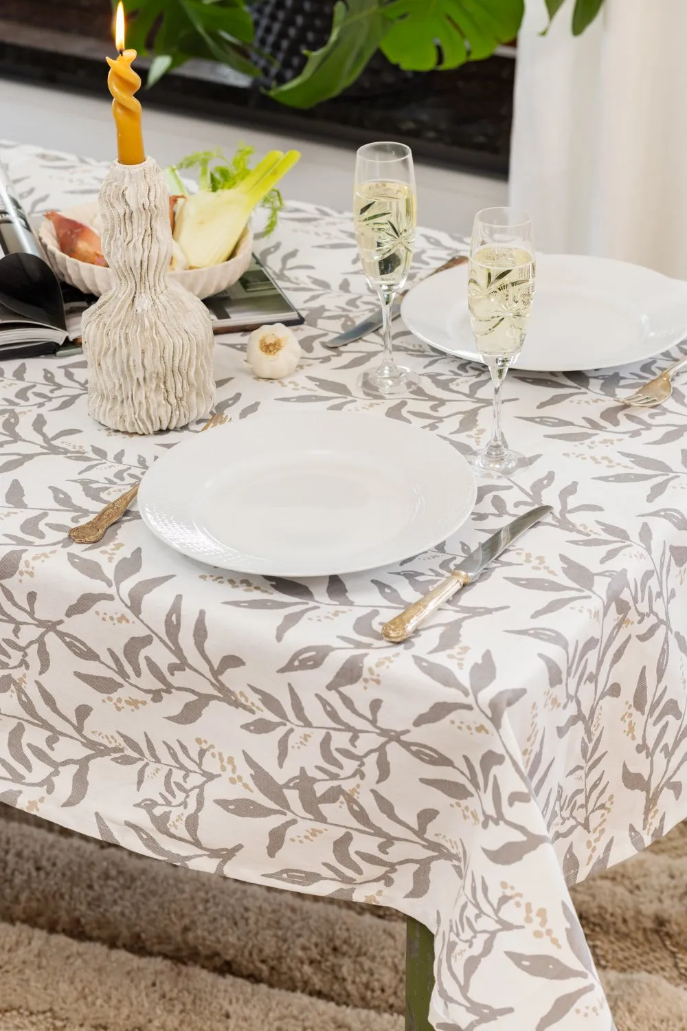Nappe en coton Katri (gris)