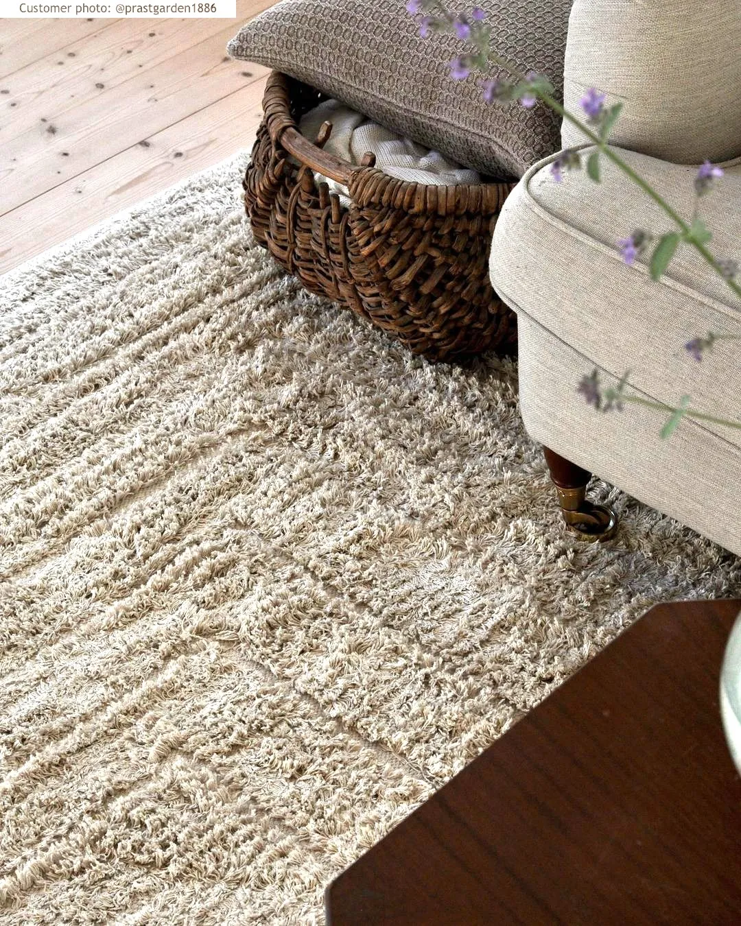 Tapis à poils longs - Kendra Natural Cotton Shaggy (naturel)