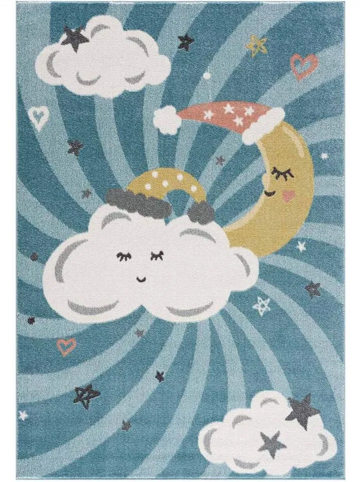 Tapis pour enfants - Night Clouds (multicolore)