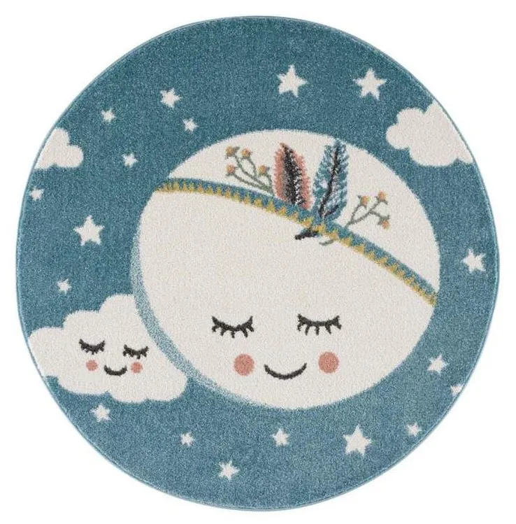 Tapis pour enfants - Ciel nocturne Rond (multicolore)