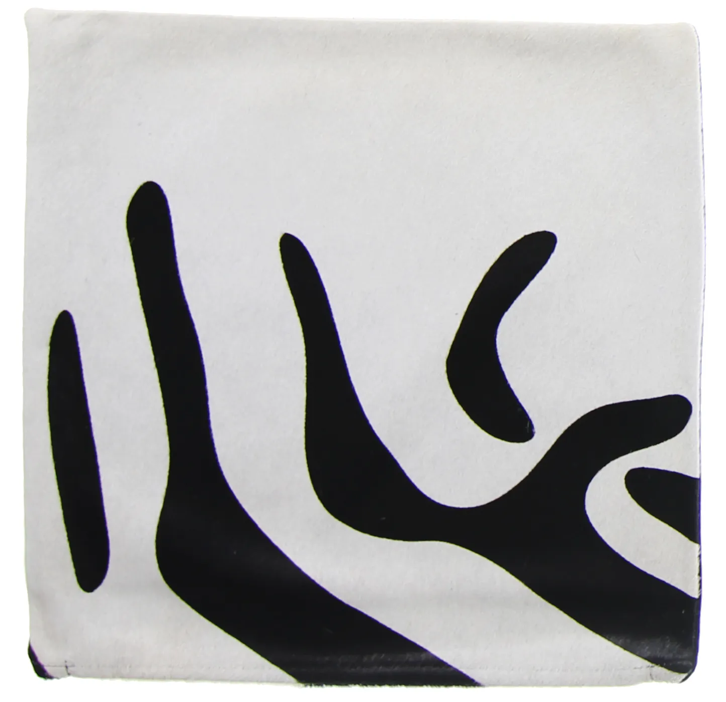 Housse de coussin en cuir bovin 45 x 45 cm