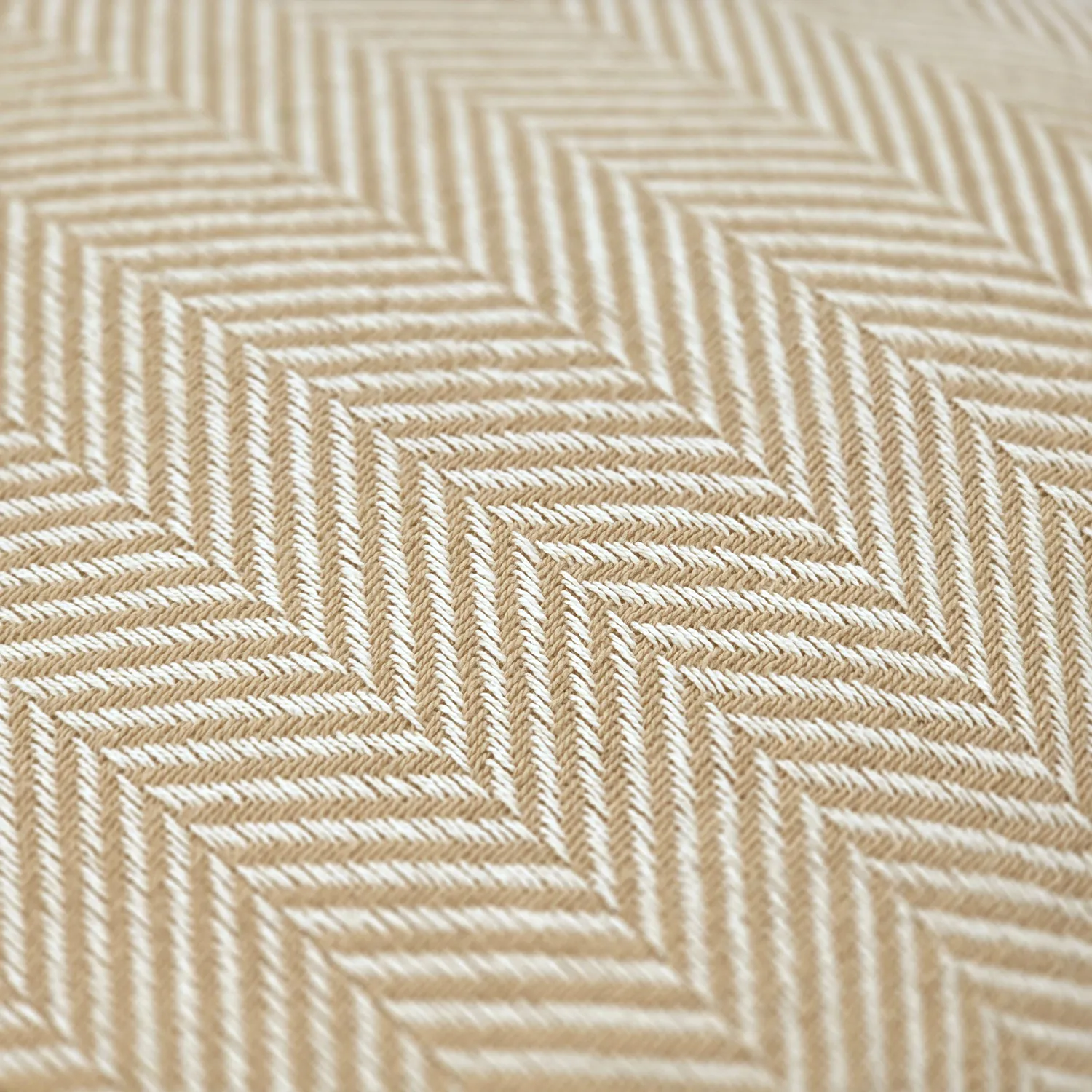 Housse de coussin - Denisa Fishbone (beige/blanc)