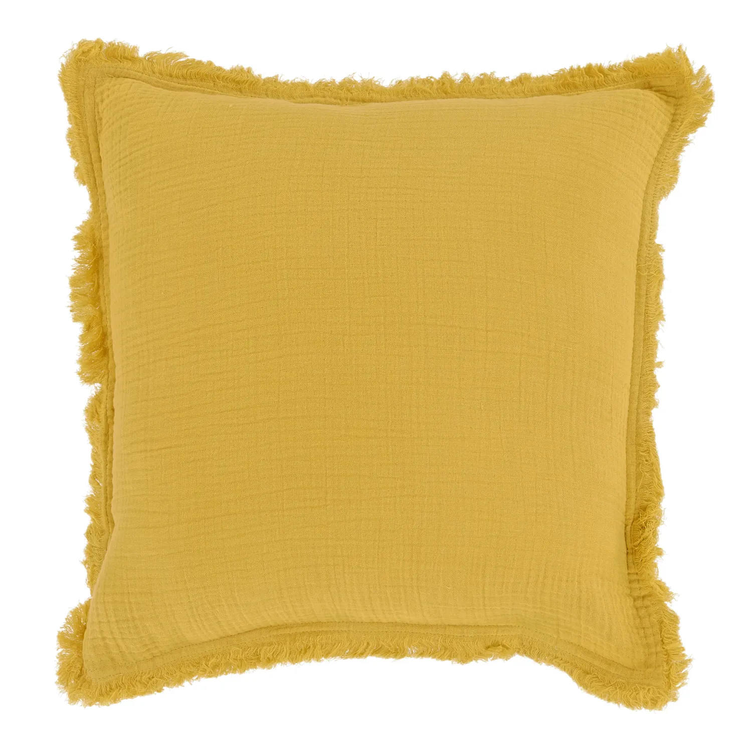 Housse de coussin - Dorena (jaune moutarde)
