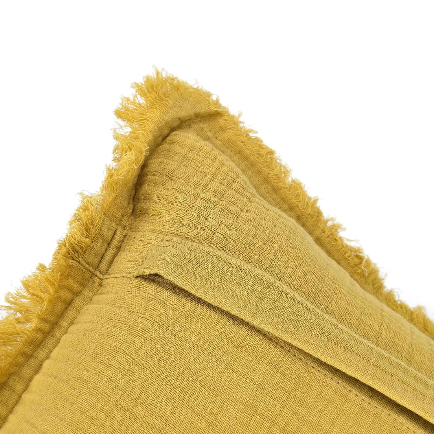 Housse de coussin - Dorena (jaune moutarde)