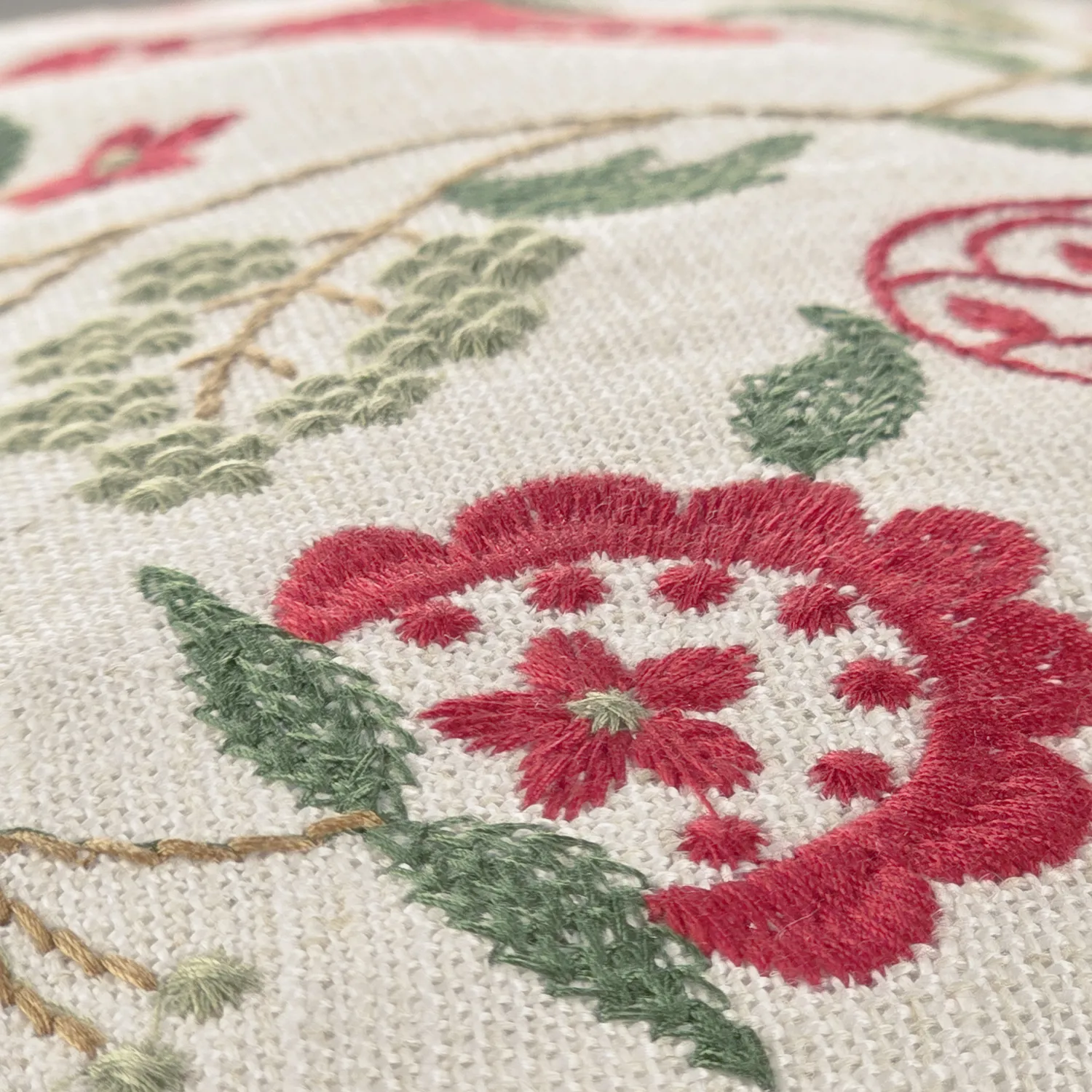 Housse de coussin - Housse de coussin brodée Kalmar (multicolore)