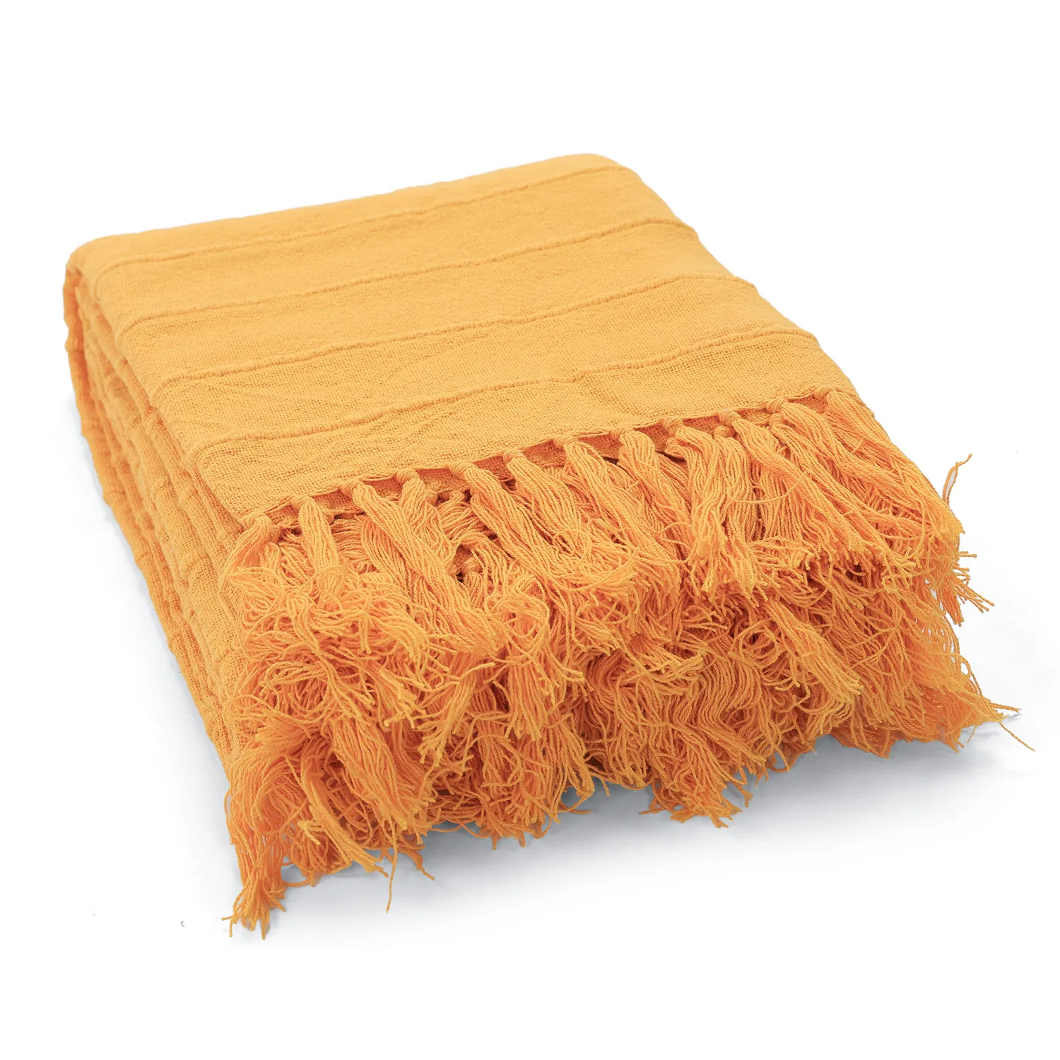 Couvertures - Nalani cotton throw (orange)