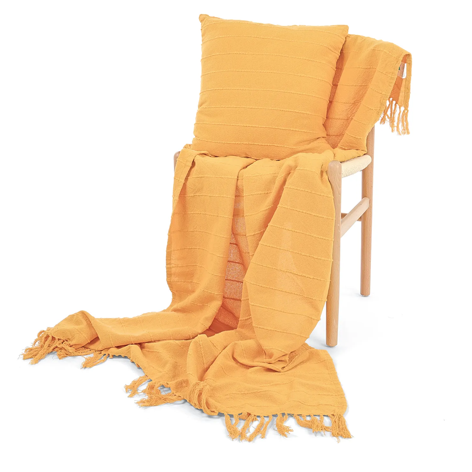 Couvertures - Nalani cotton throw (orange)