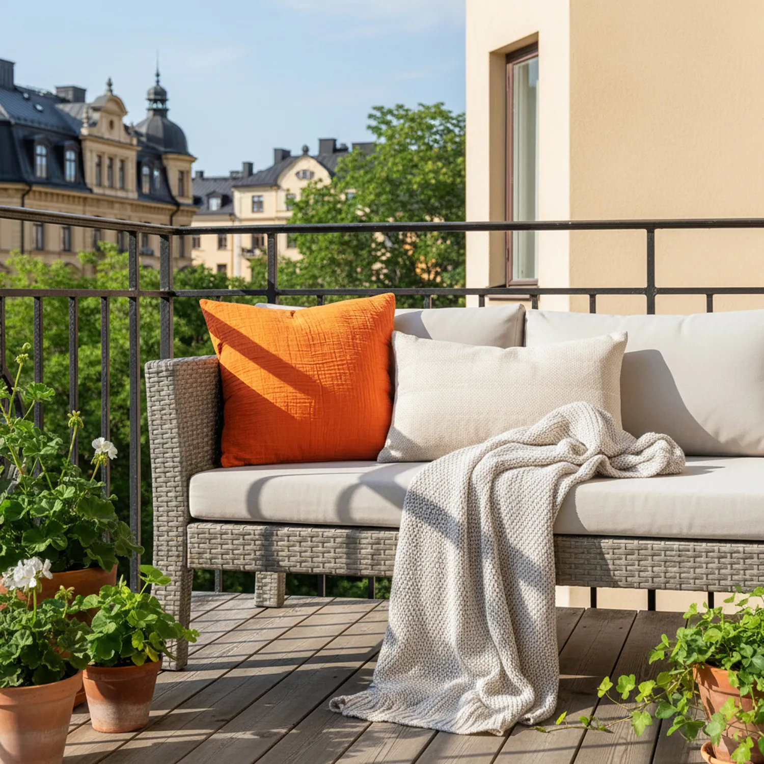 Housse de coussin - Vanja (rouille)