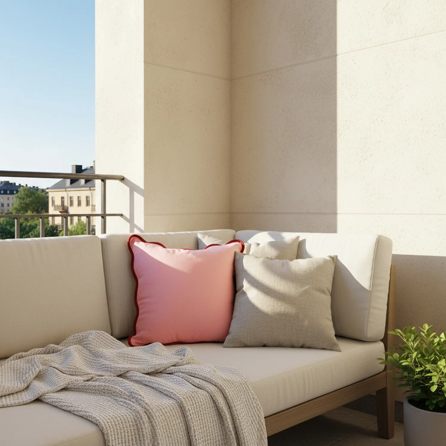Housse de coussin - Yrsa (rose)
