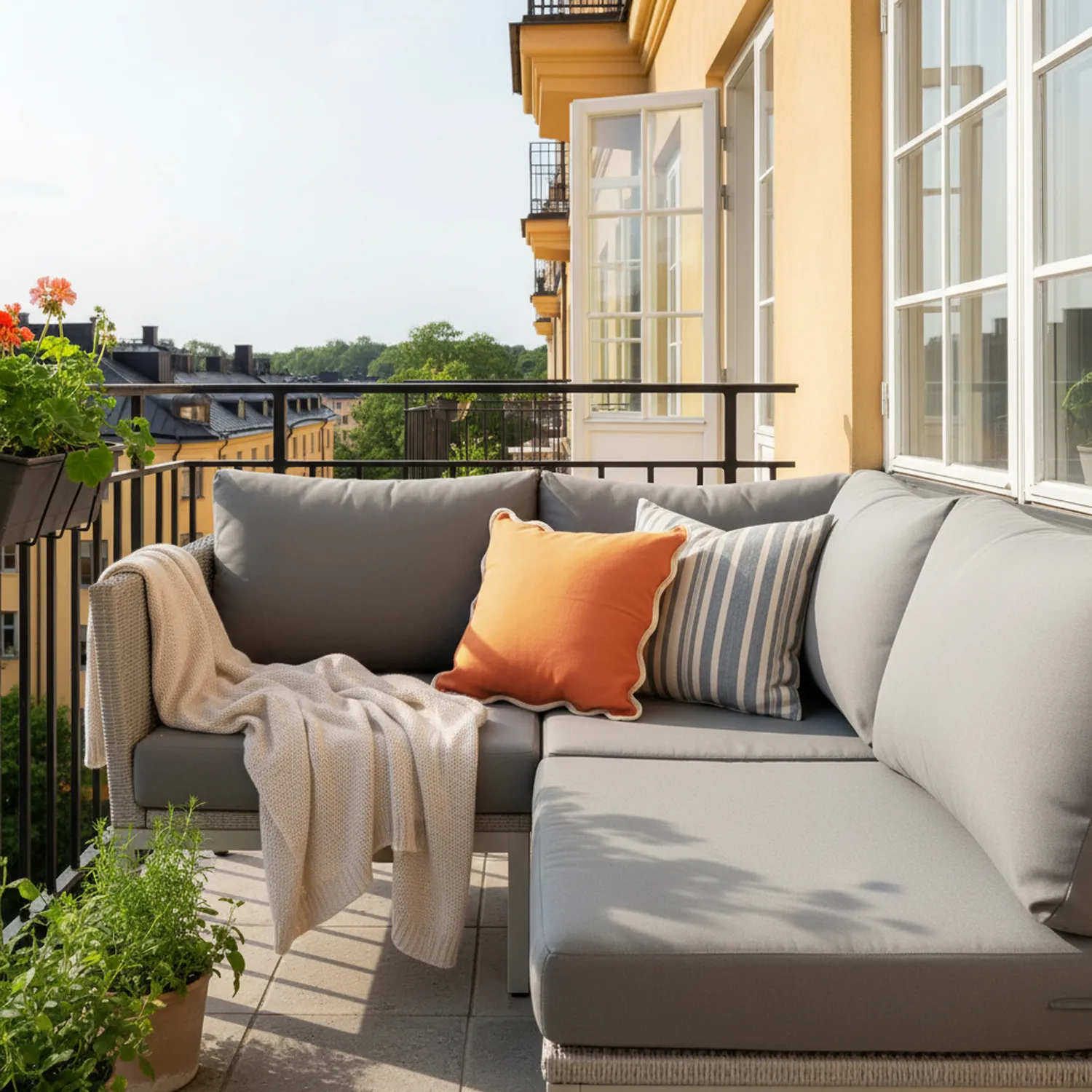 Housse de coussin - Yrsa (rouille)