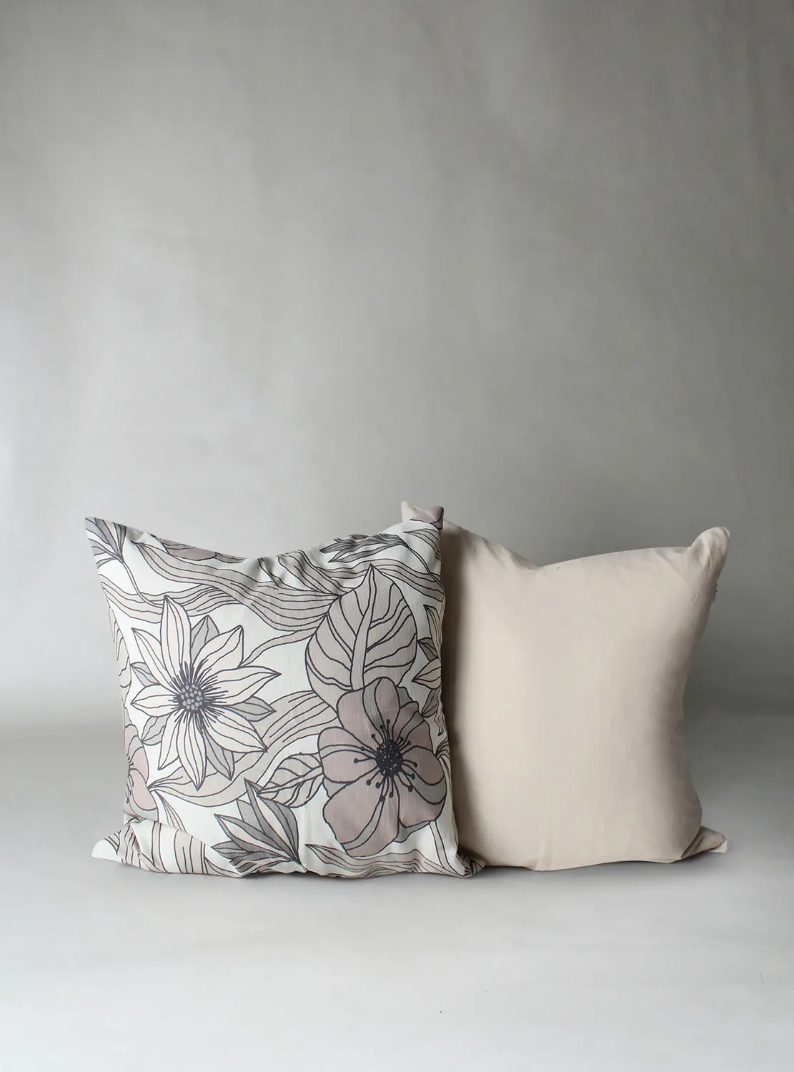 Housse de coussin lot de 2 - Aurelia (beige)