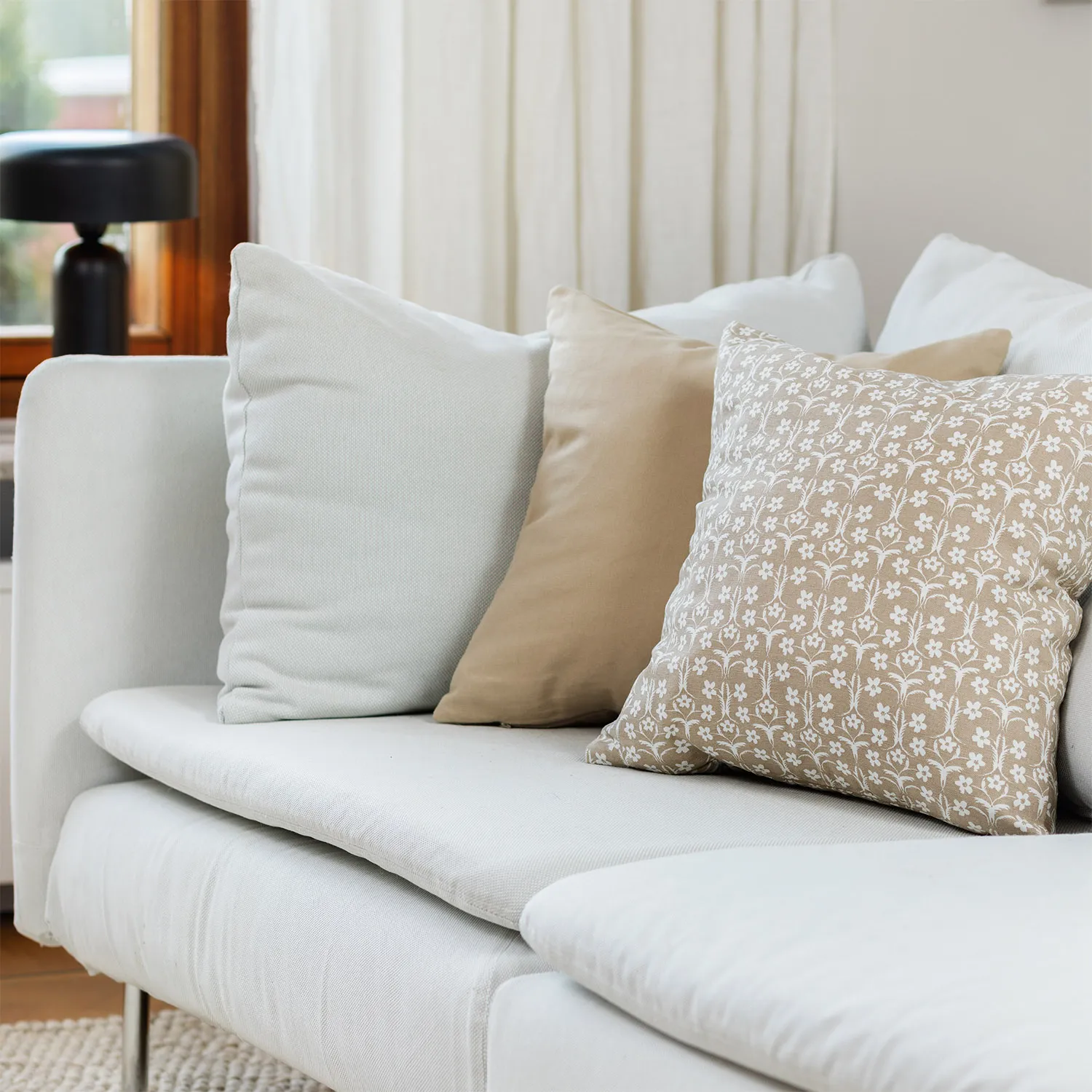 Housse de coussin lot de 2 - Ella (beige)
