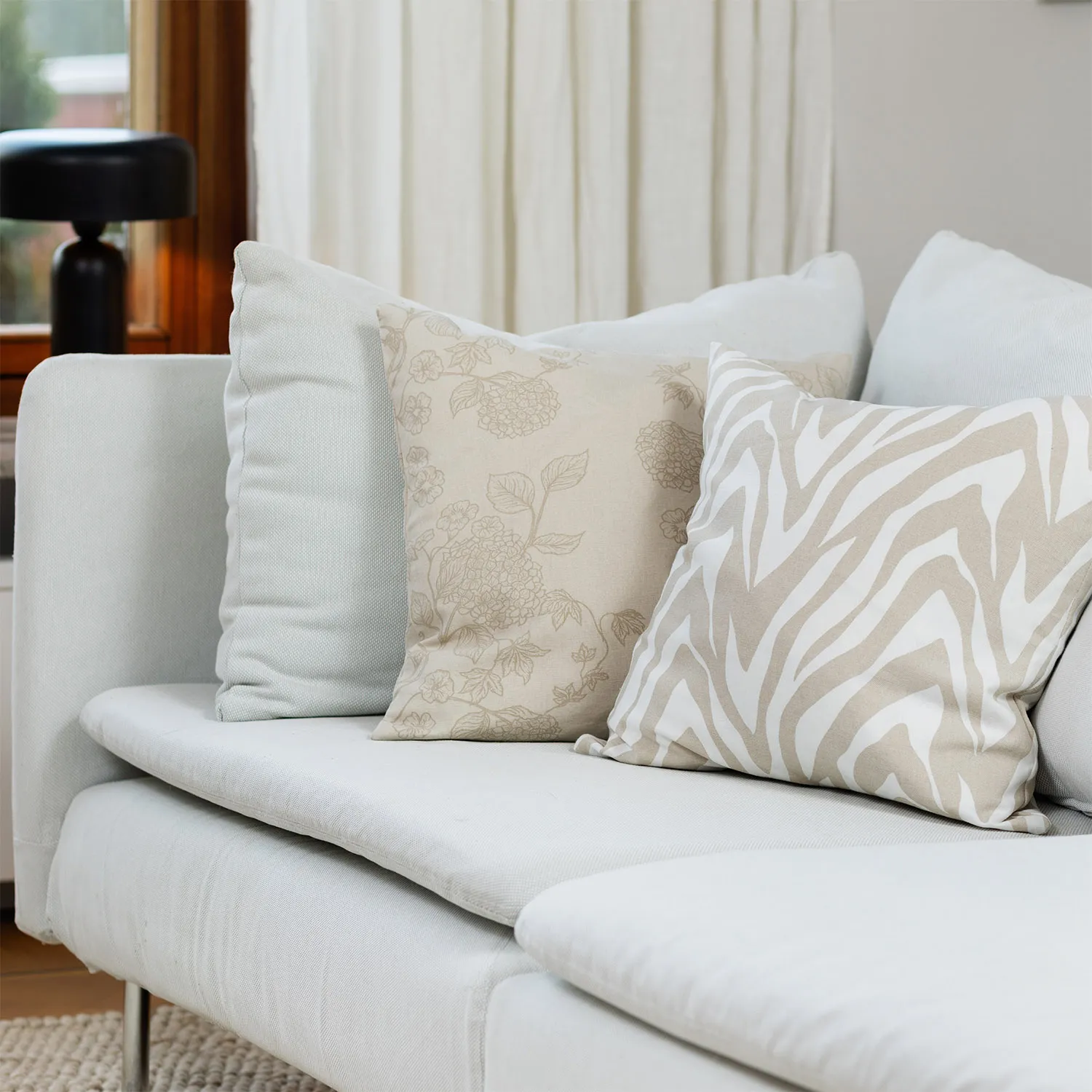 Housse de coussin lot de 2 - Minna (beige)