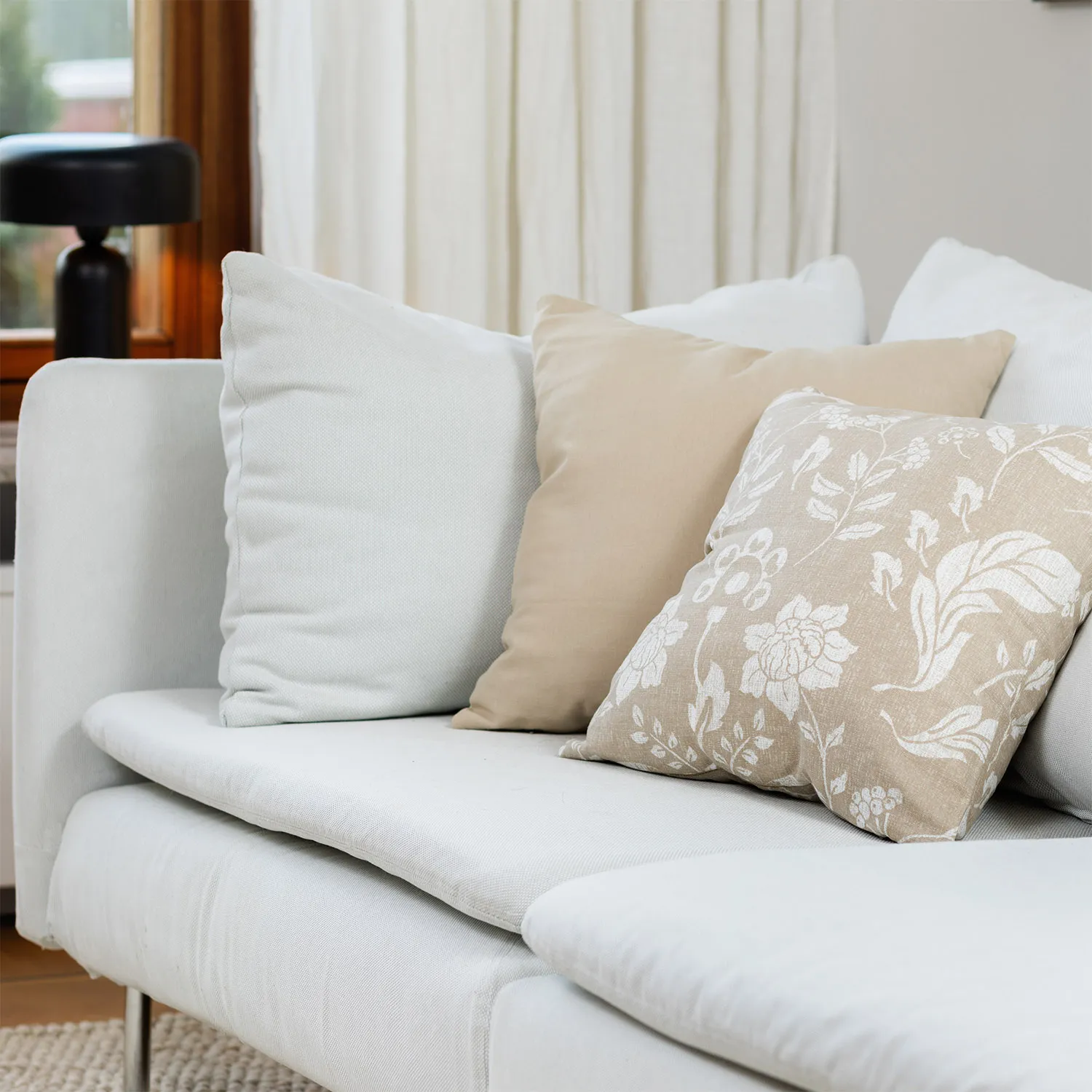 Housse de coussin lot de 2 - Onni (beige)