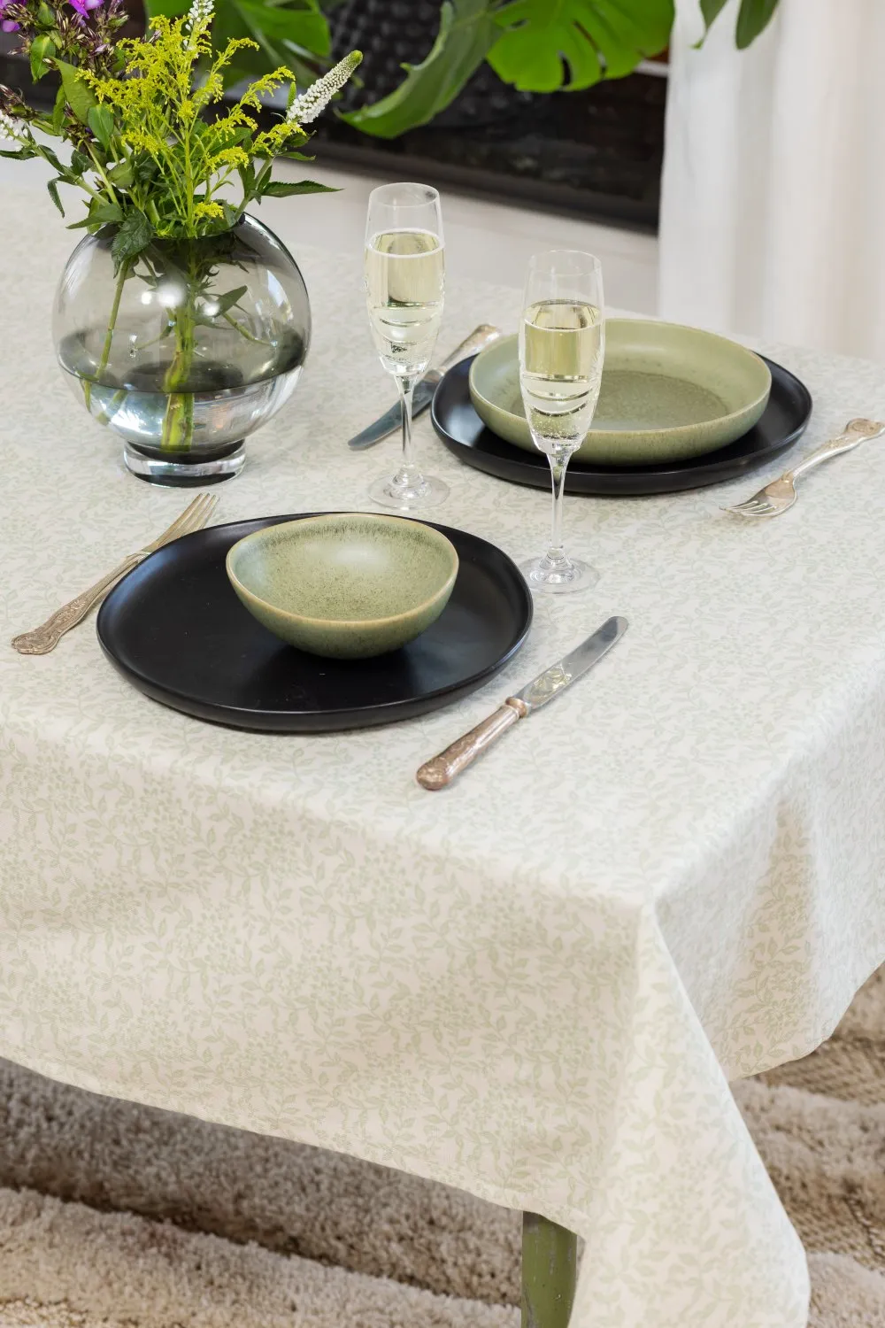 Nappe en coton Lilja (vert)