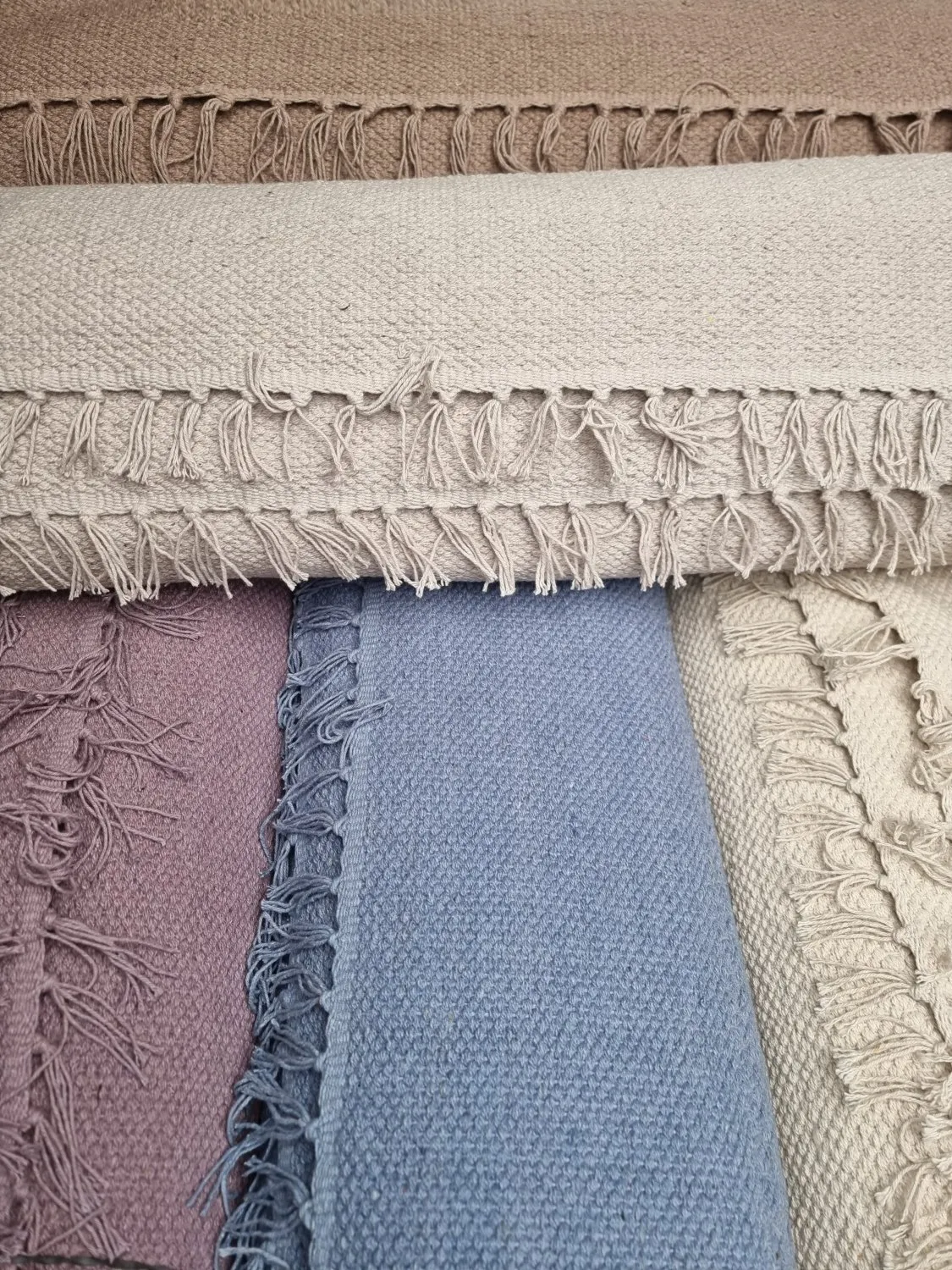 Tapis en coton - Lilje (bleu)