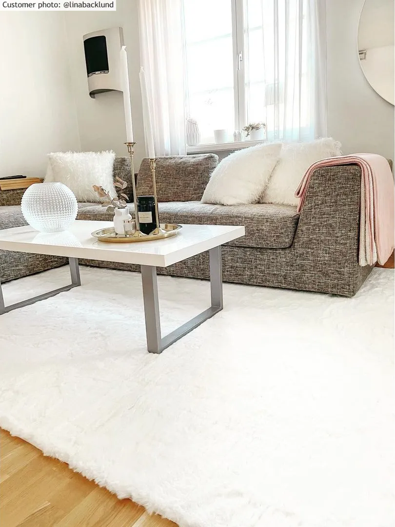 Tapis à poils longs - Cloud Super Soft (blanc)