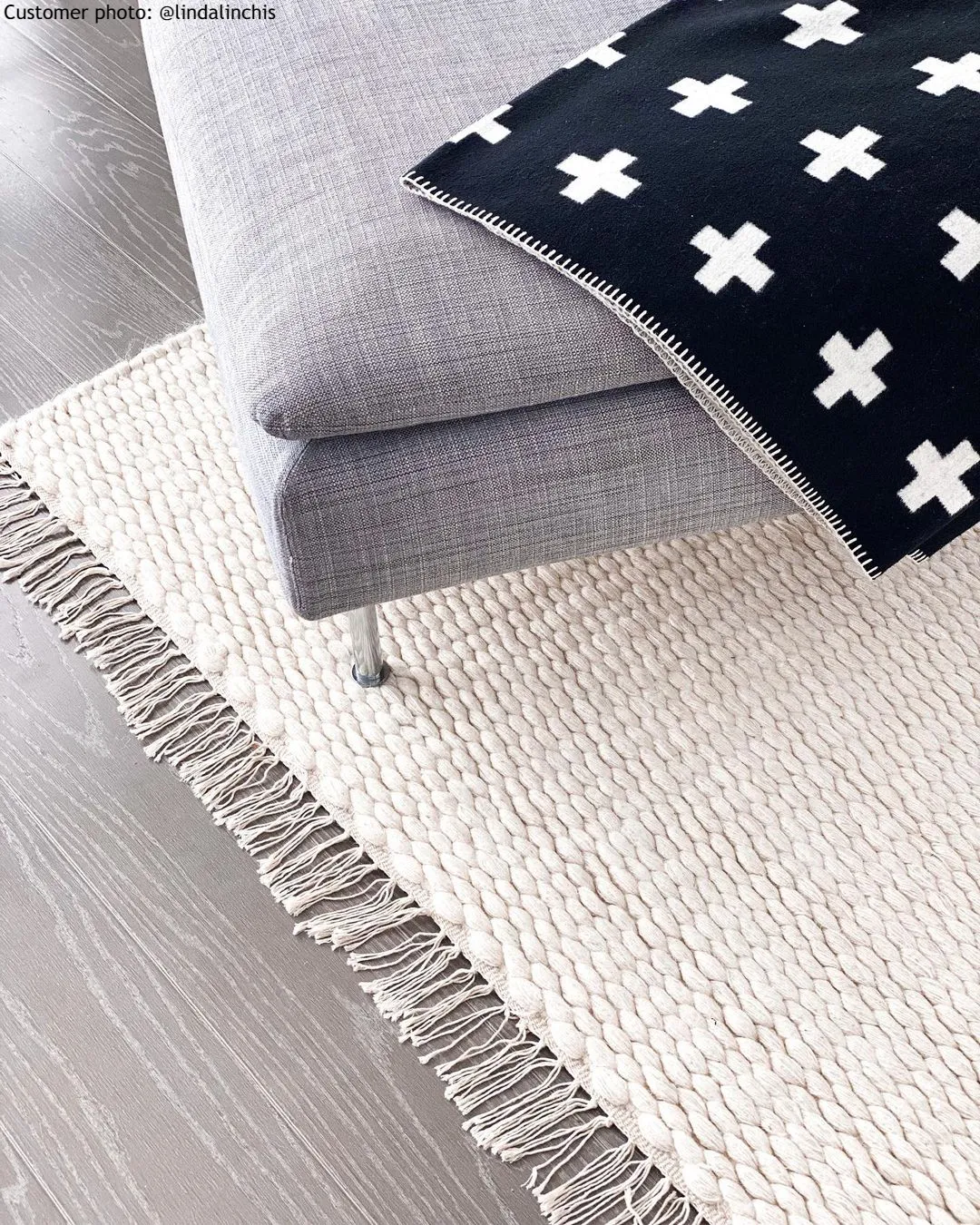 Tapis en laine - Cartmel (blanc cassé)