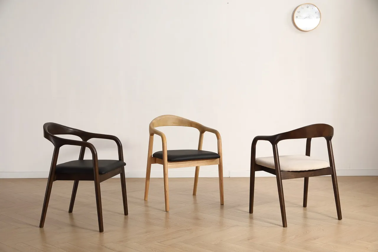 Fauteuil à accoudoirs - Aspa (brun foncé/beige) - 2 pièces