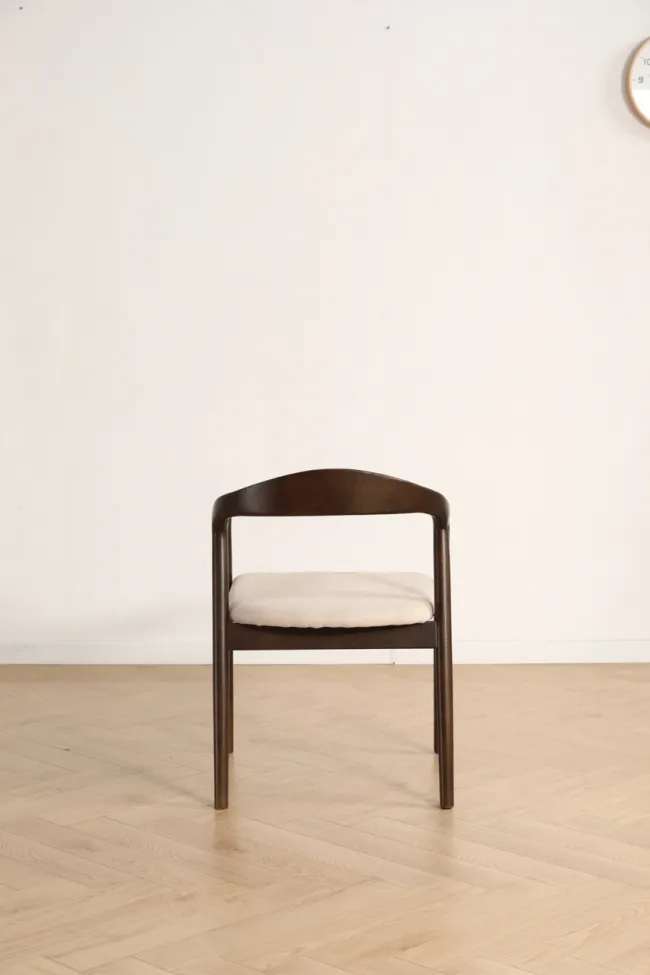 Fauteuil à accoudoirs - Aspa (brun foncé/beige) - 2 pièces