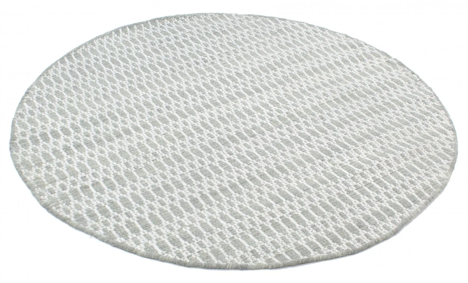 Tapis rond - Long Stitch (gris)