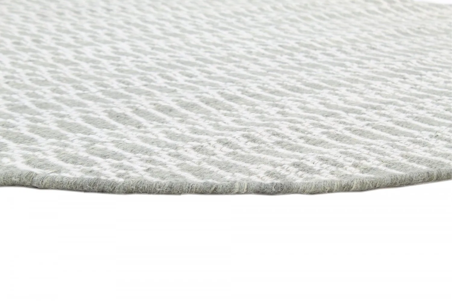 Tapis rond - Long Stitch (gris)