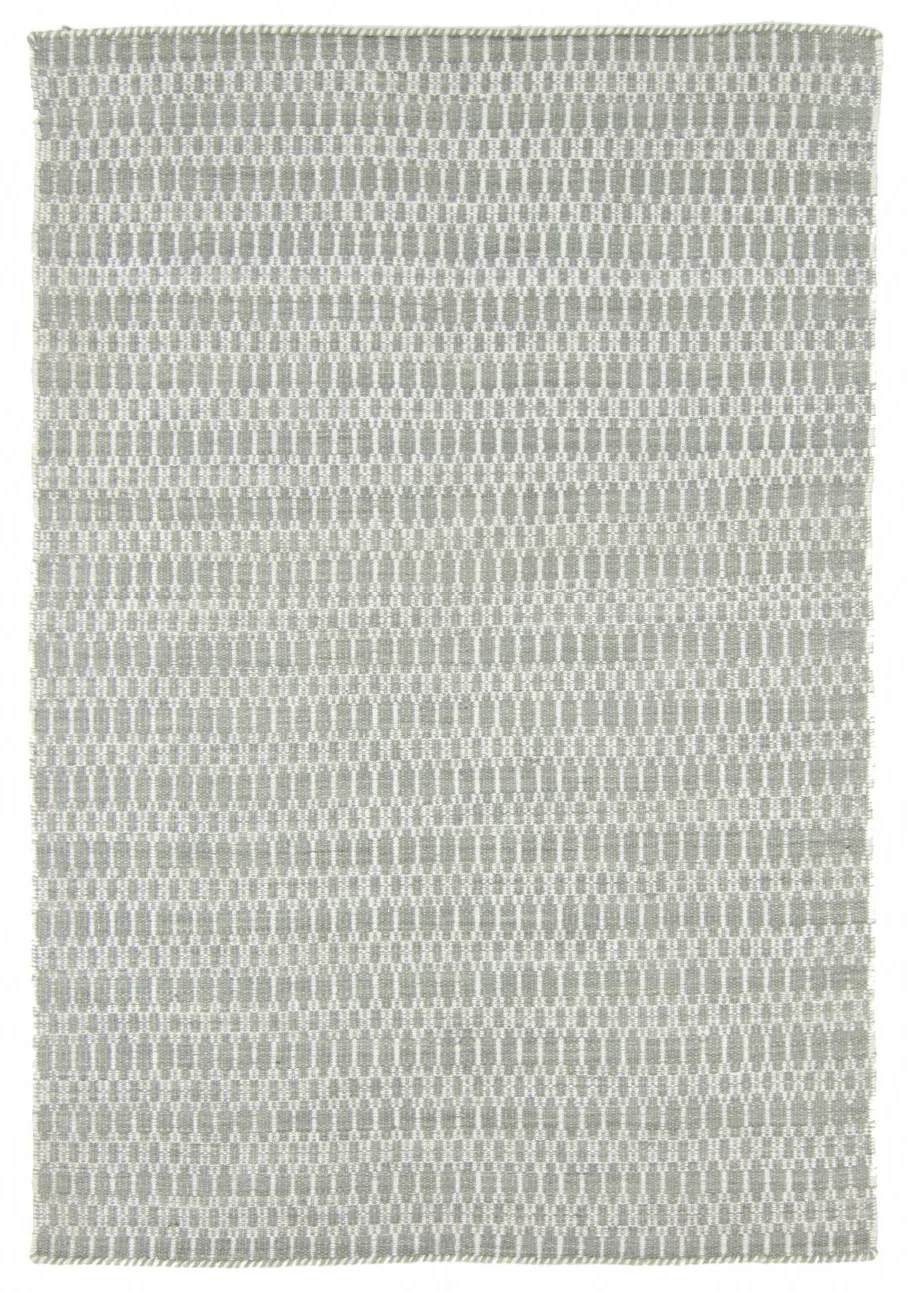 Tapis en laine - Long Stitch (gris)