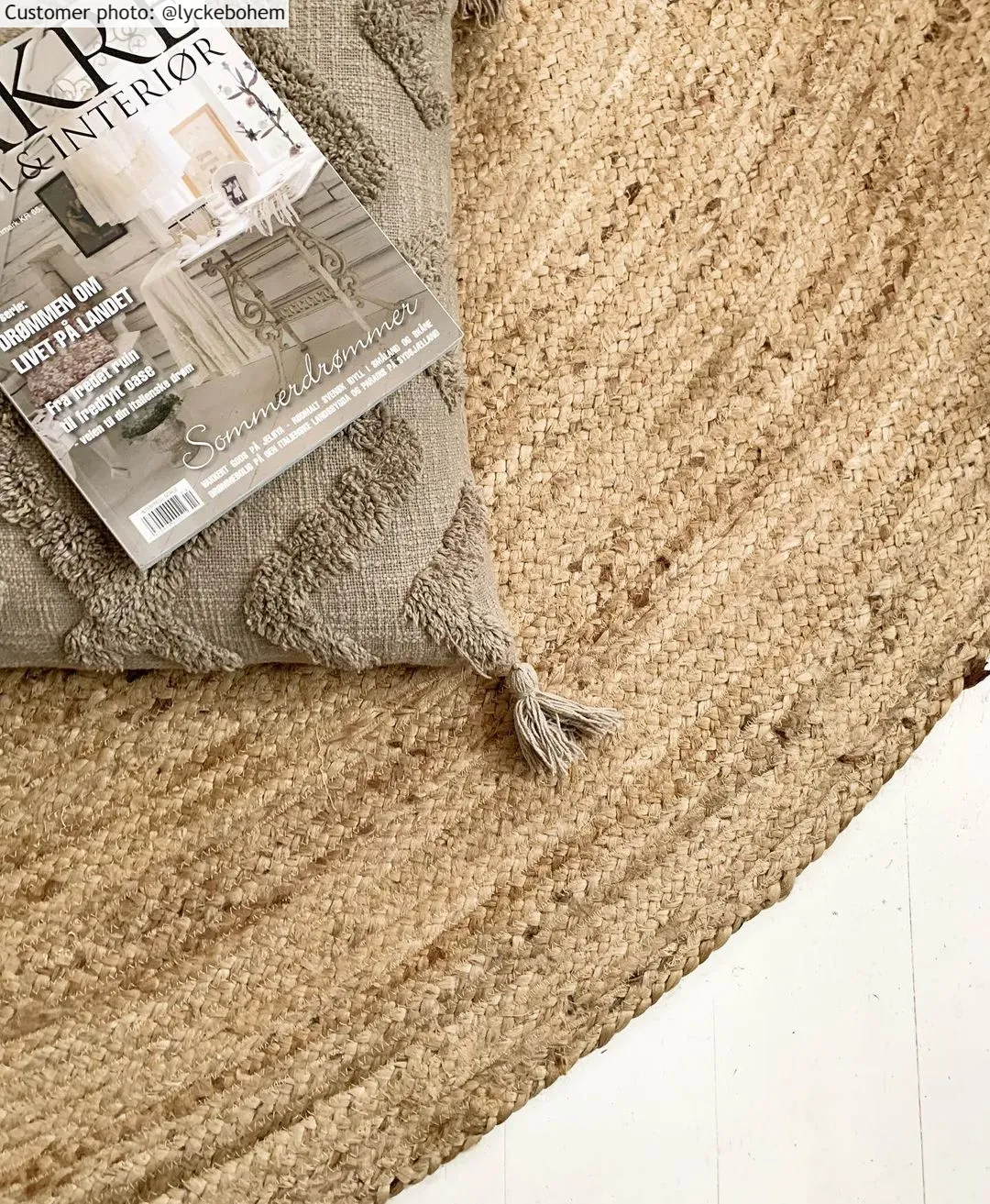 Tapis ronds - La tresse (jute)