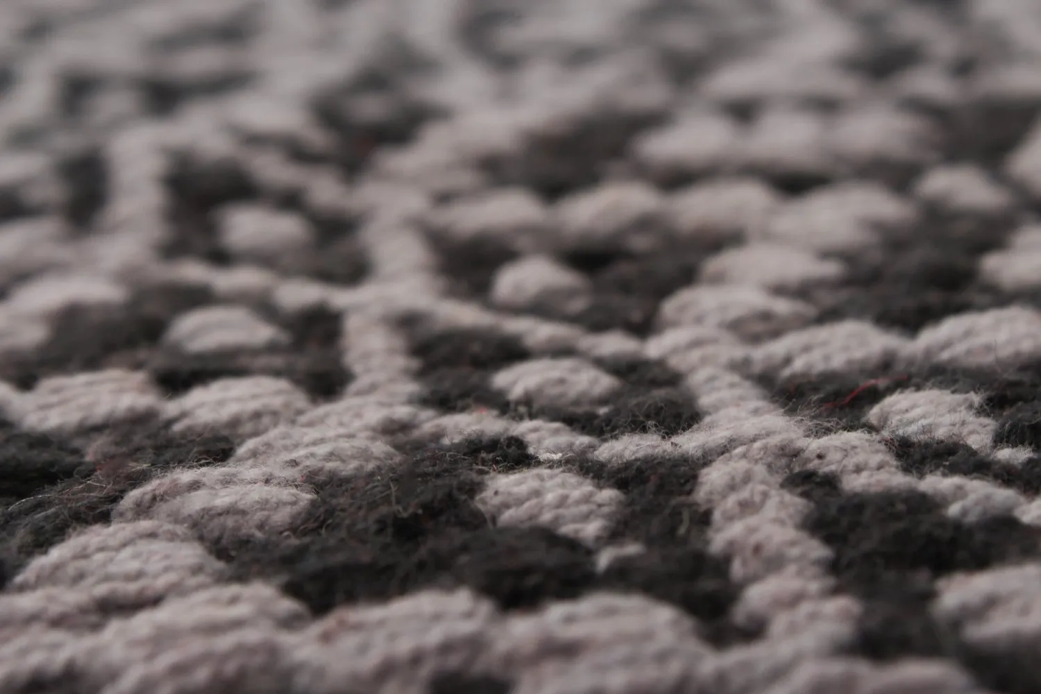 Tapis en patchwork - Lykke (gris/gris foncé)