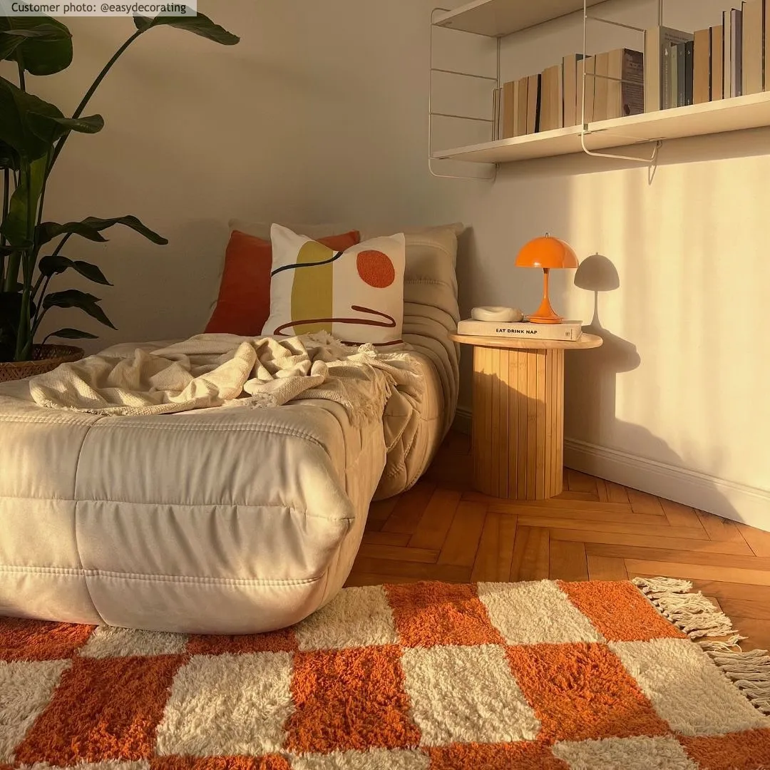 Tapis shaggy - Maranello Natural Cotton Shaggy (orange)