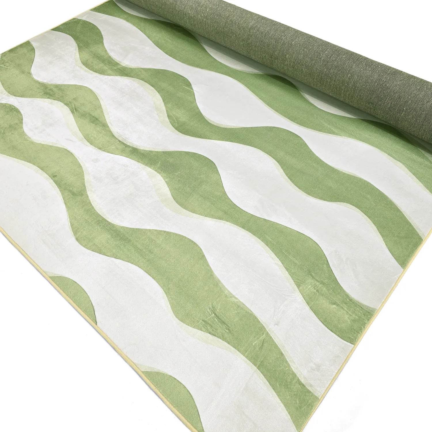 Tapis Wilton - Marsala (vert/blanc)
