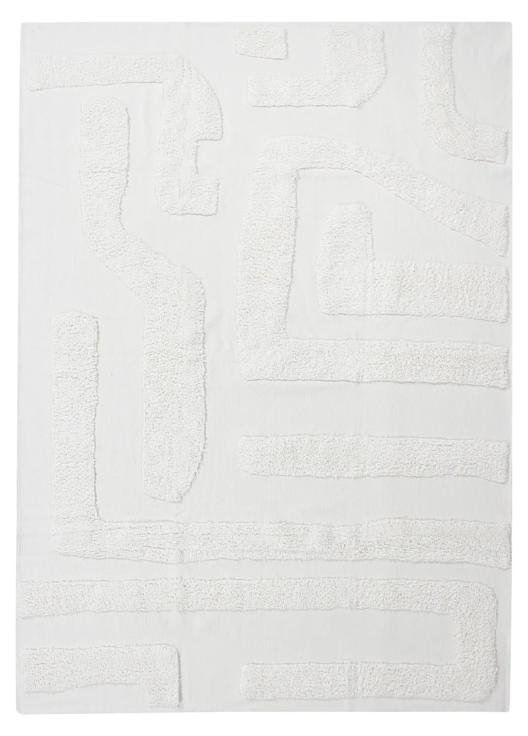 Tapis à poils longs - Alexa Natural Cotton Shaggy (blanc cassé)