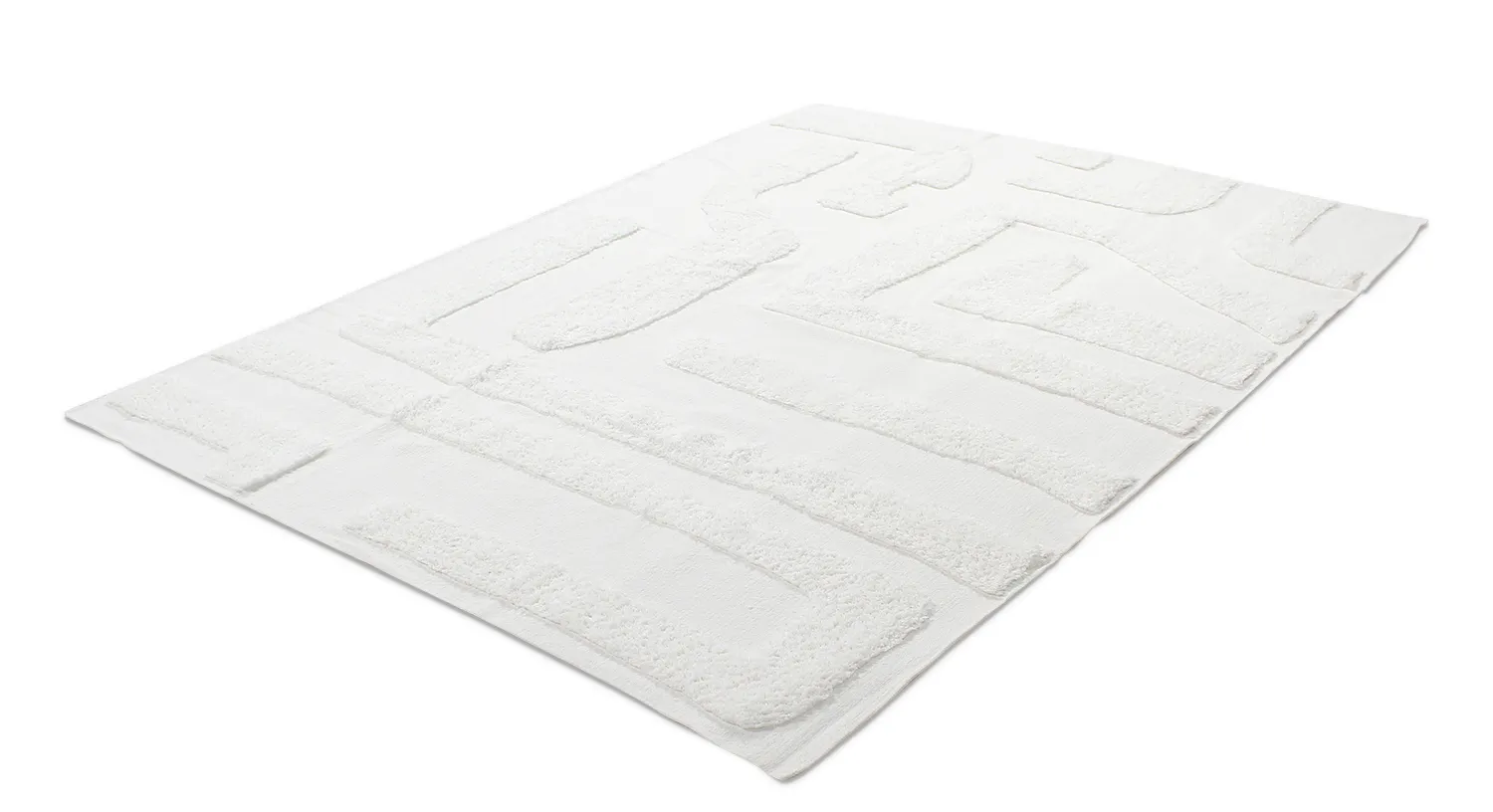 Tapis à poils longs - Alexa Natural Cotton Shaggy (blanc cassé)