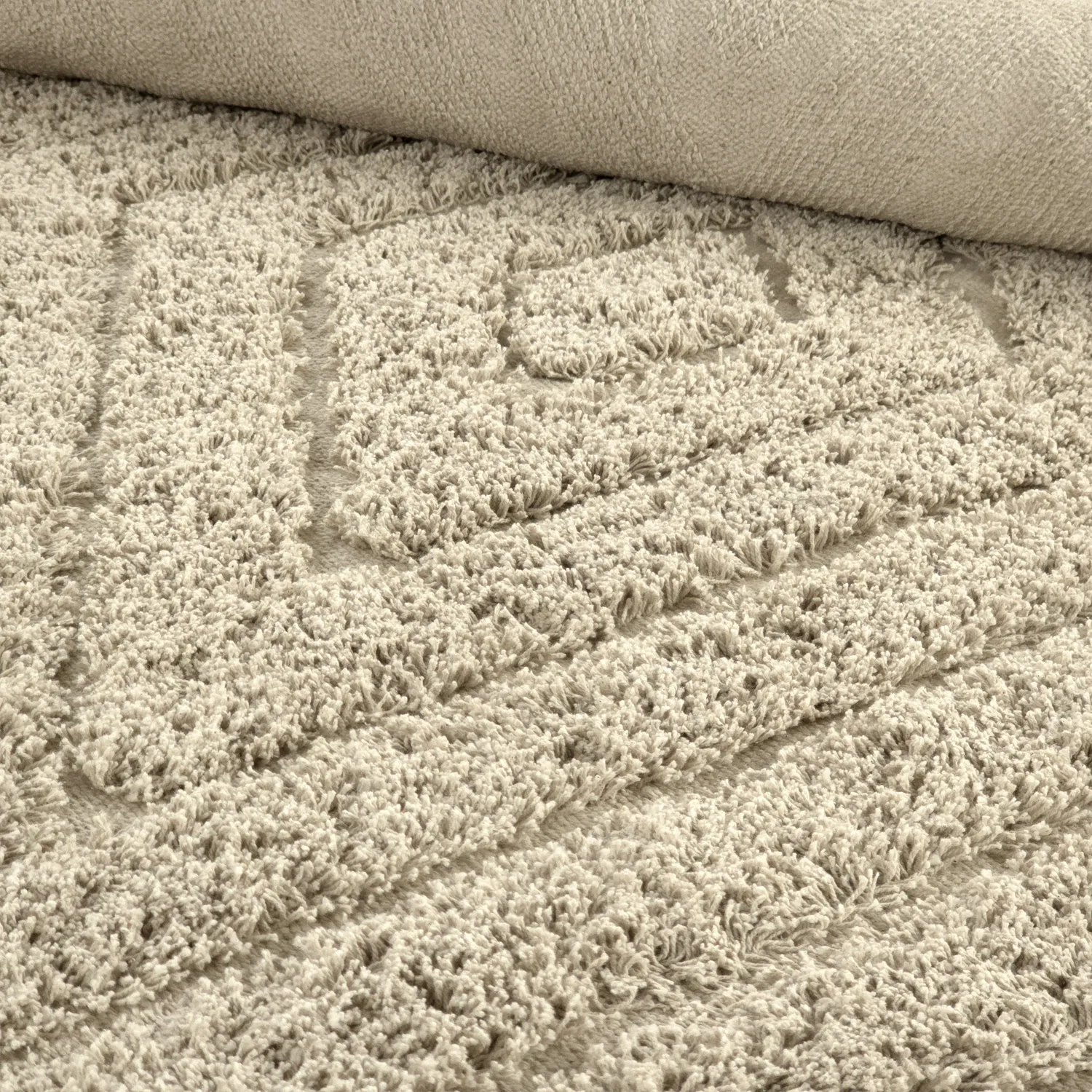 Tapis à poils longs - Amberley Natural Cotton Shaggy (beige)