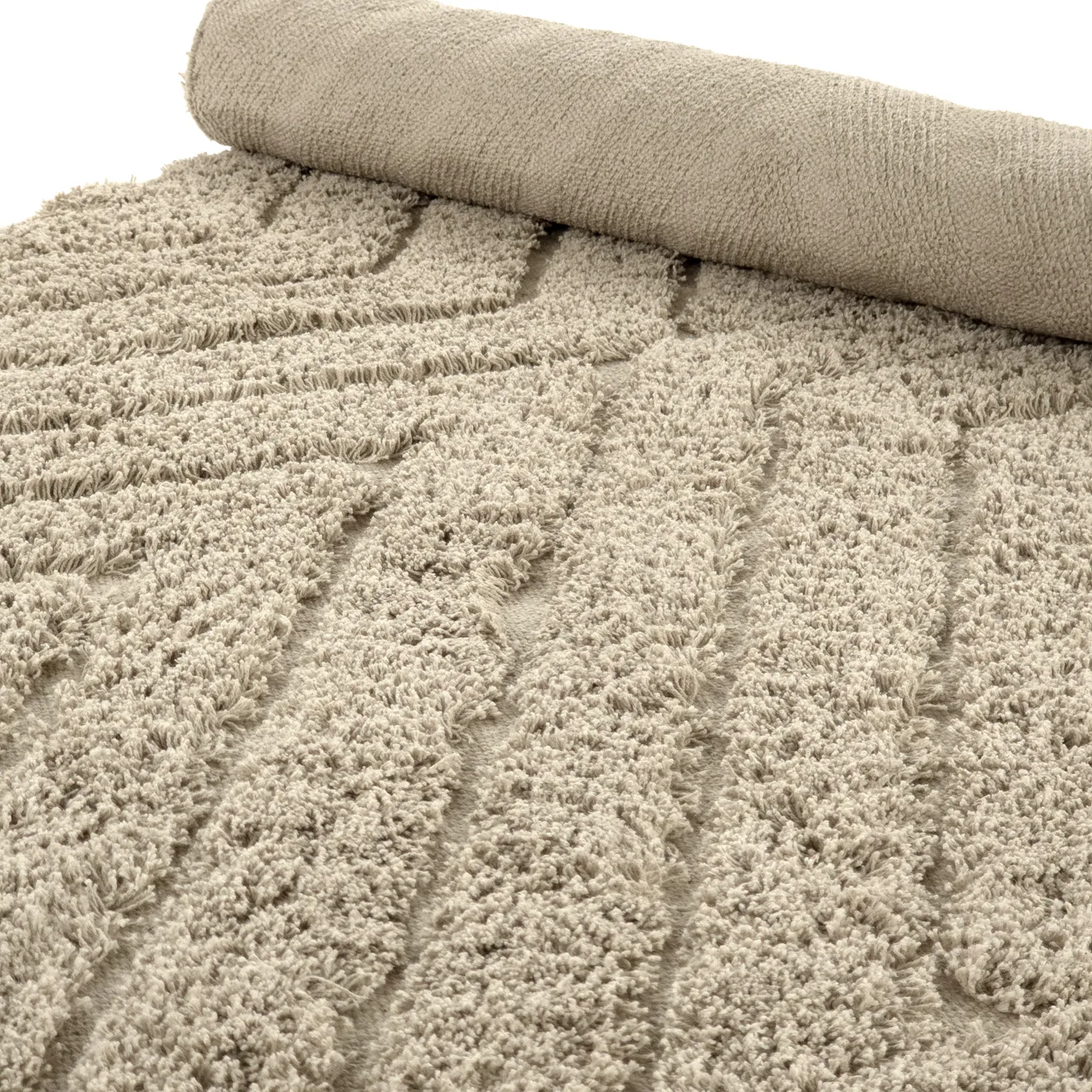 Tapis à poils longs - Amberley Natural Cotton Shaggy (beige)