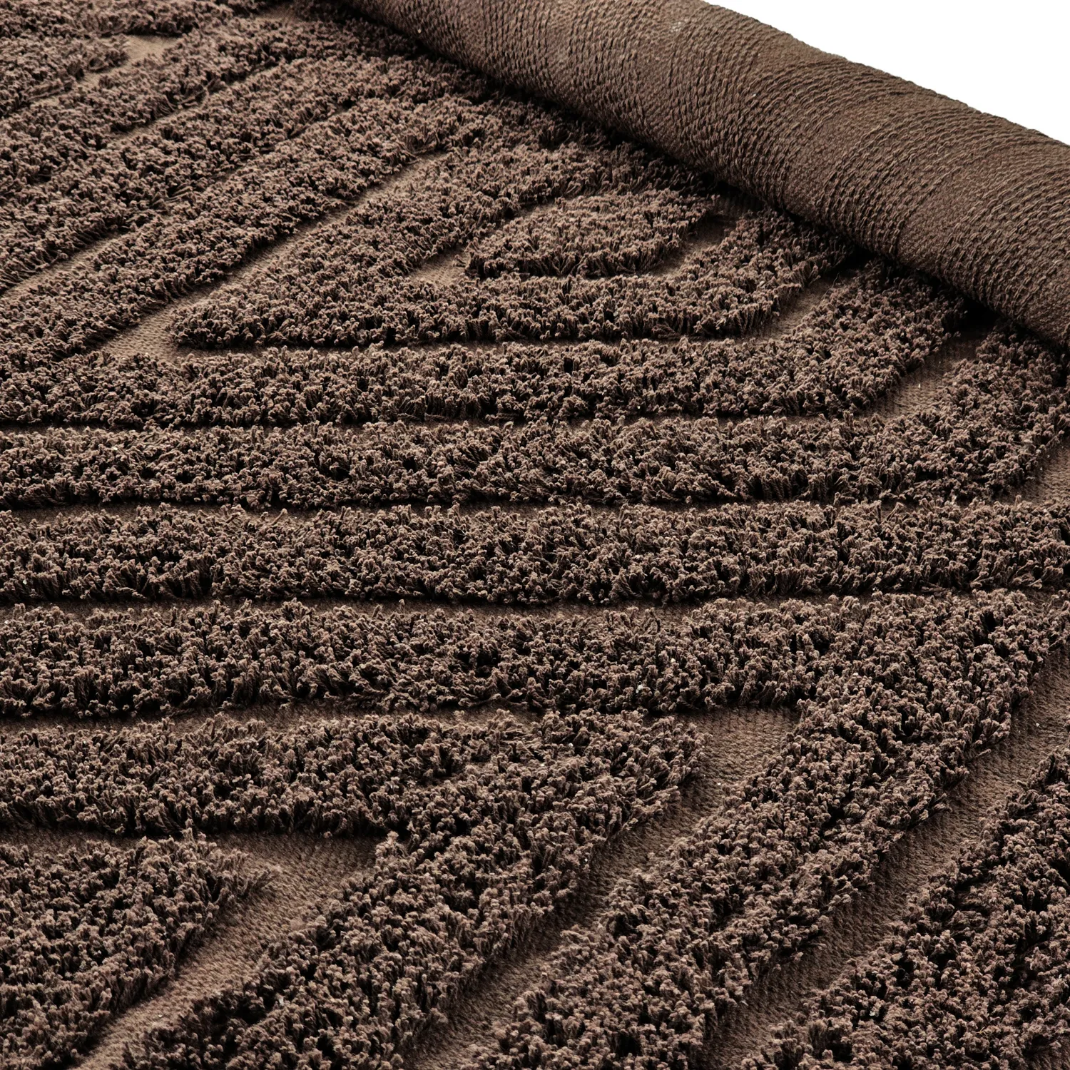 Tapis rond - Amberley Natural Cotton Shaggy (marron)