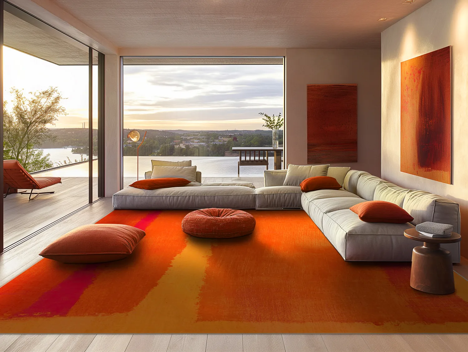 Tapis Wilton - Asti (orange)