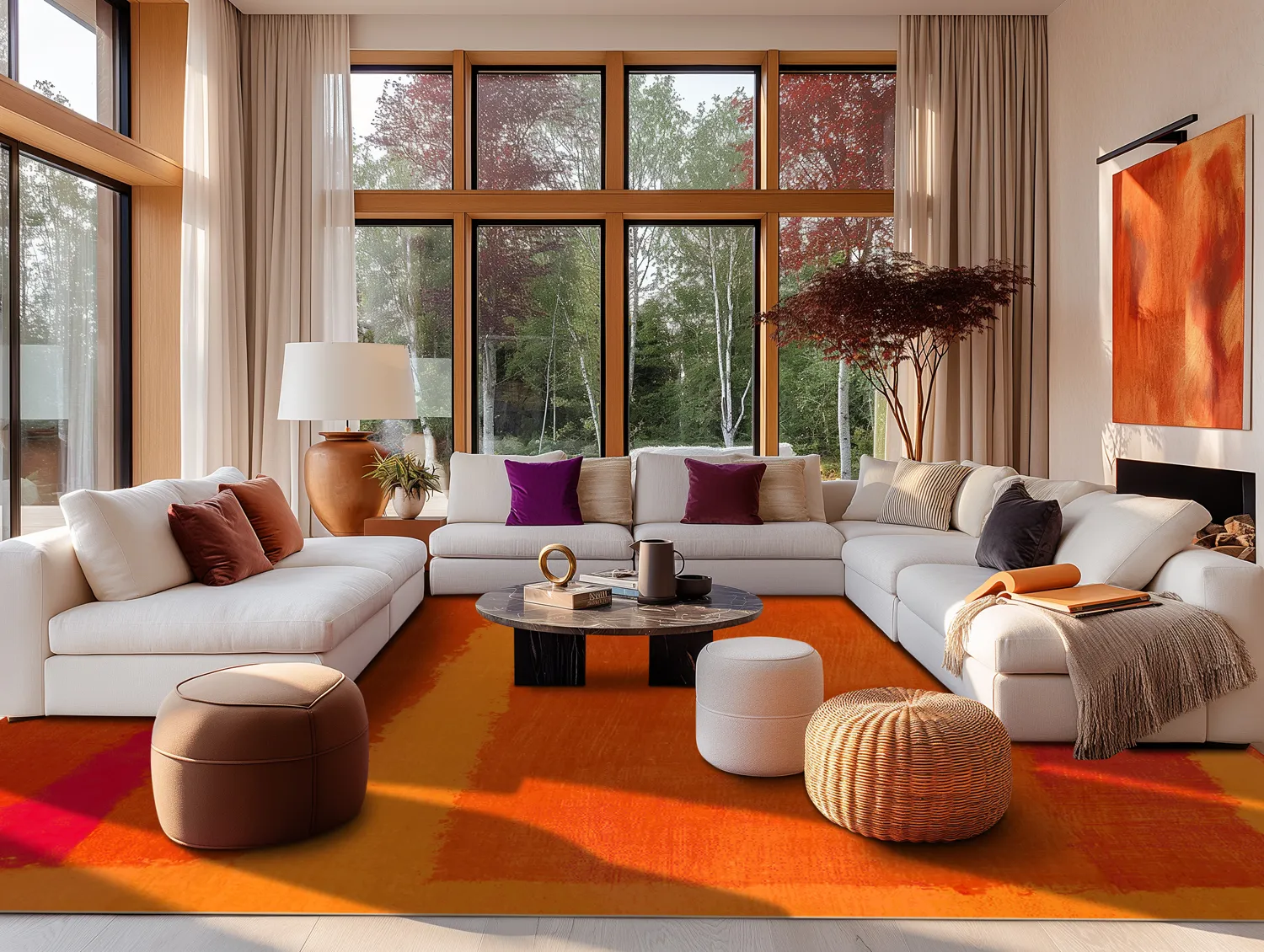 Tapis Wilton - Asti (orange)