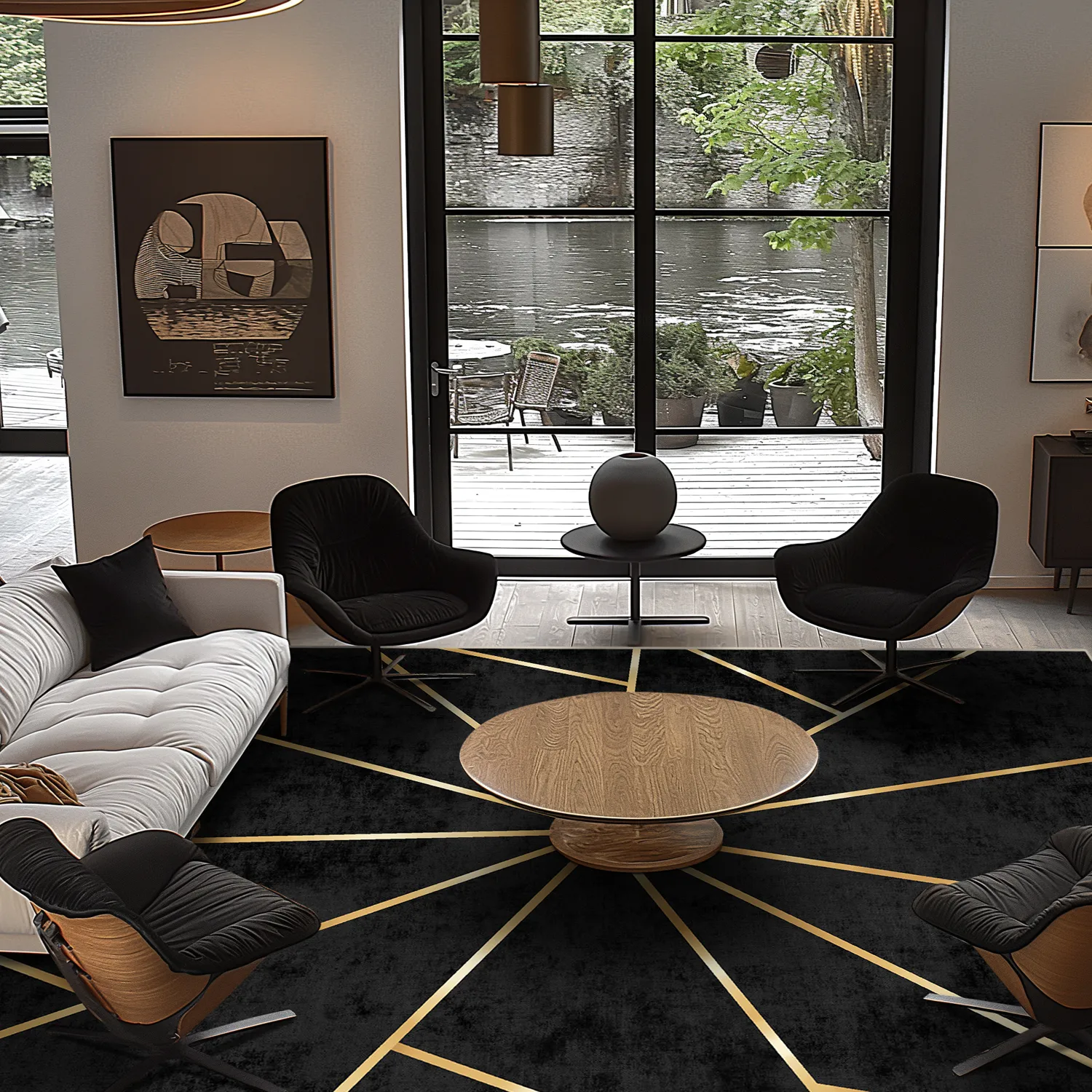 Tapis Wilton - Bellizzi (noir)