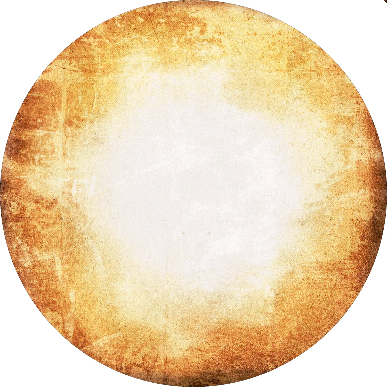 Tapis rond - Buendia (jaune)