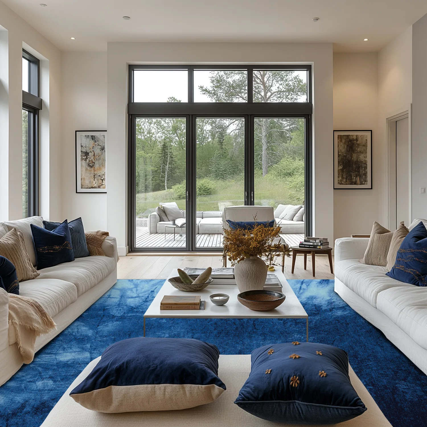 Tapis Wilton - Cargese (bleu)
