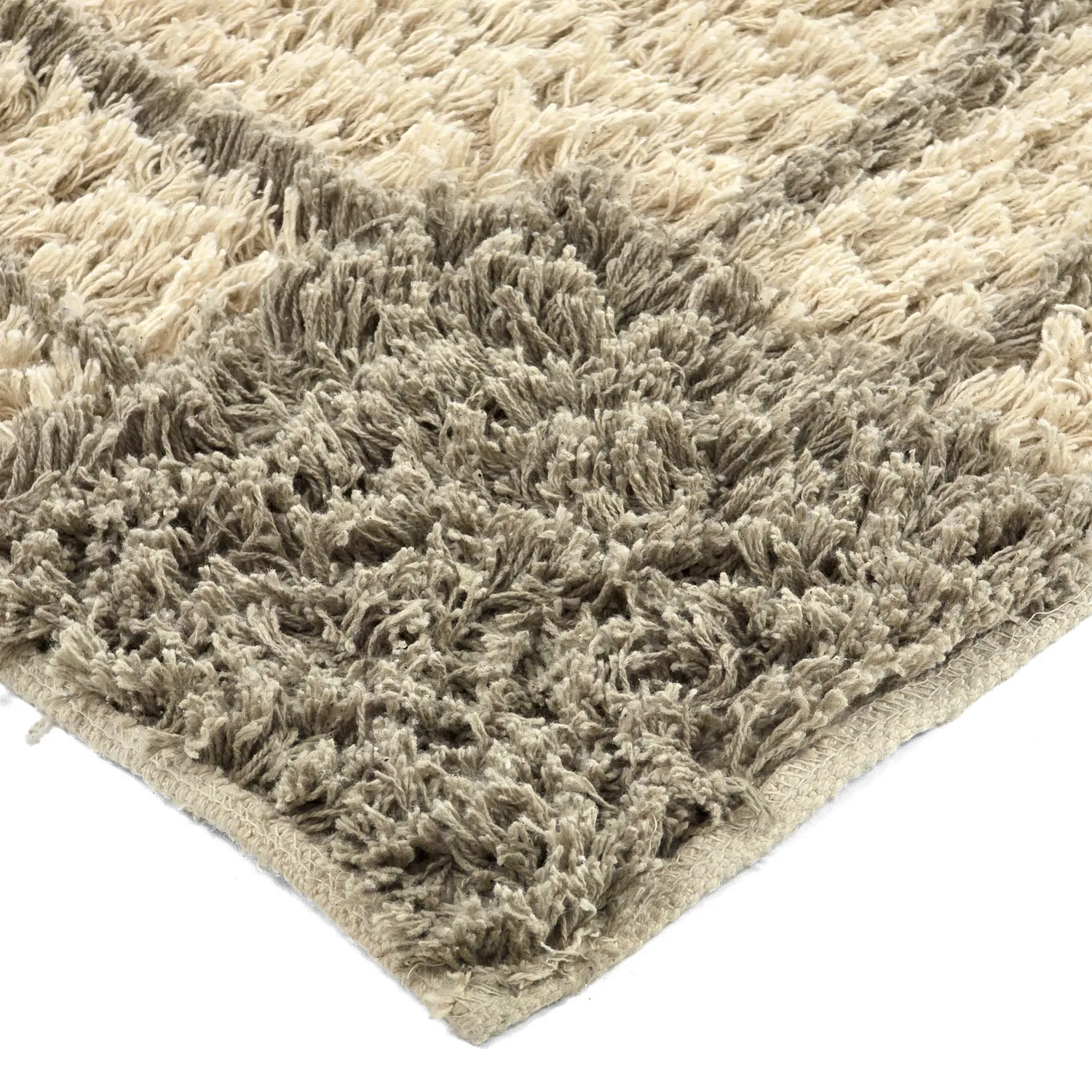 Tapis shaggy - Cataya Natural Cotton Shaggy (beige/taupe)