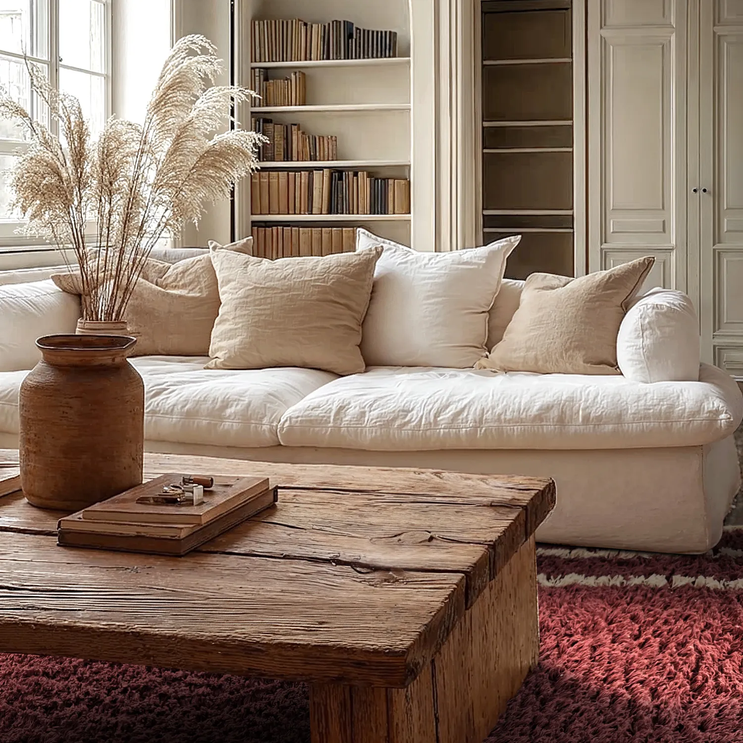 Tapis shaggy - Cataya Natural Cotton Shaggy (marron/beige)