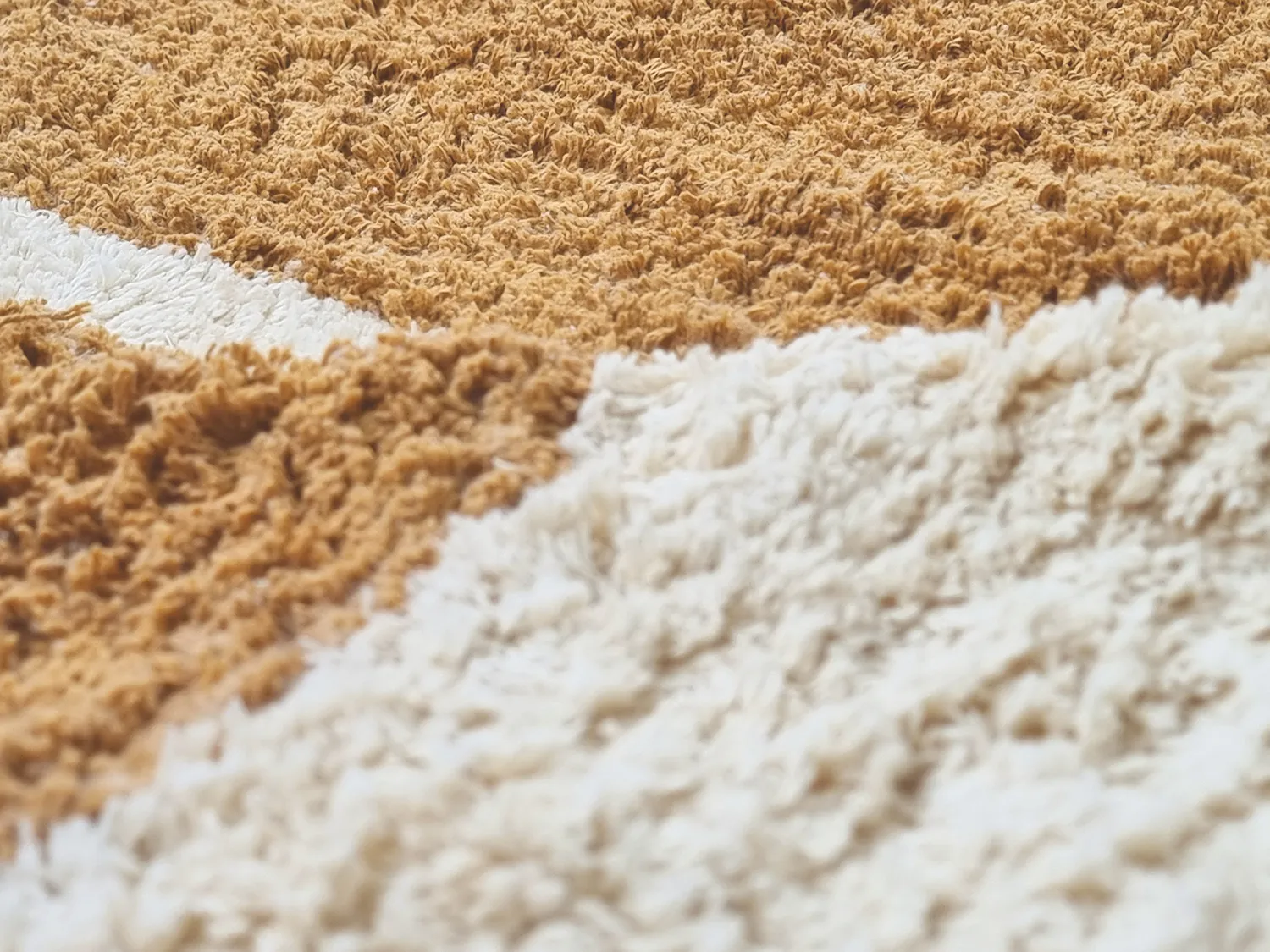 Tapis à poils longs - Cervia Natural Cotton Shaggy (beige)