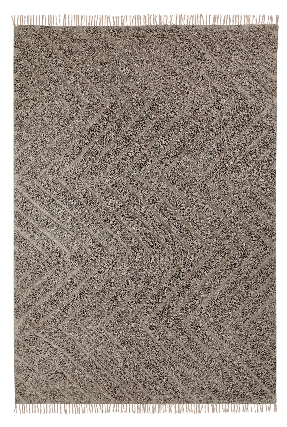Tapis à poils longs - Conara Natural Cotton Shaggy (taupe)