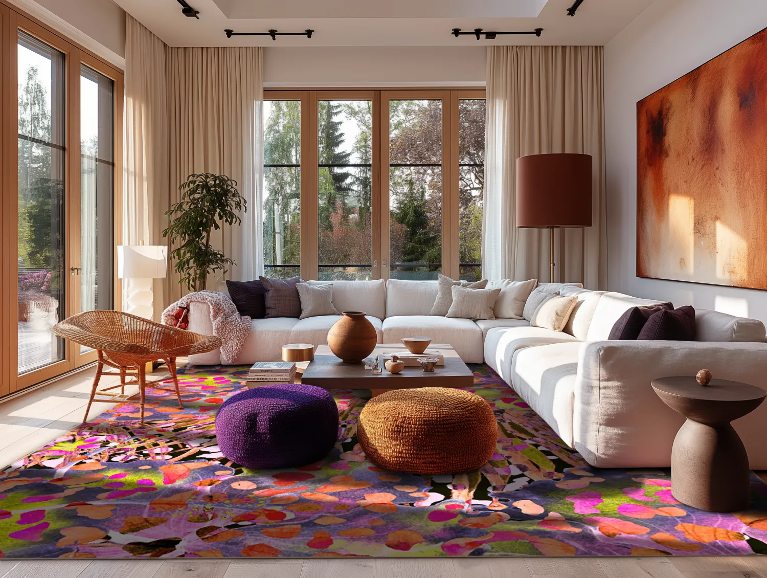 Tapis Wilton - Dottie (rose/multicolore)